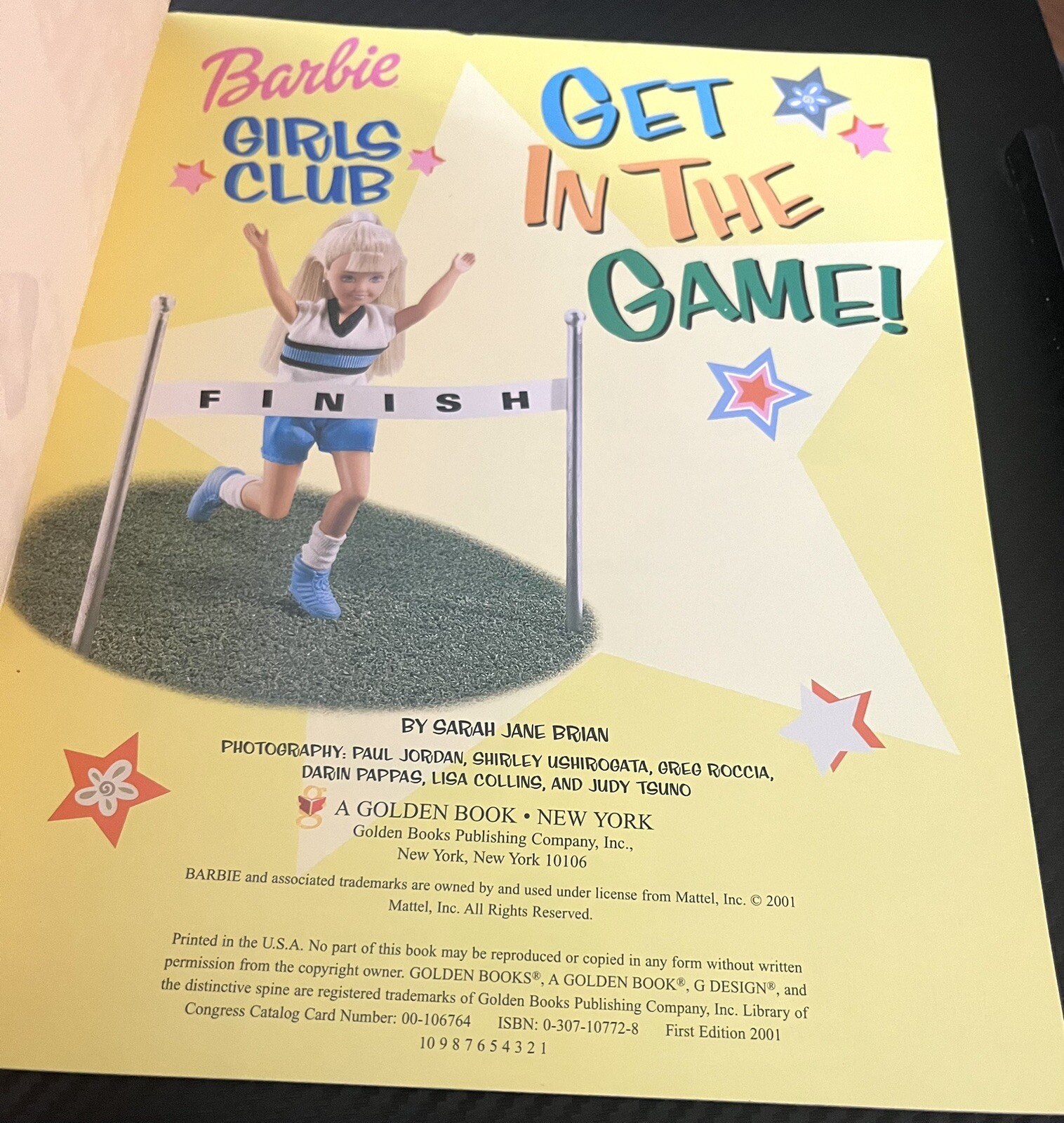 Barbie Girls Club 2001 Sports Edition Golden Books 1st Edition Get In The Game!
