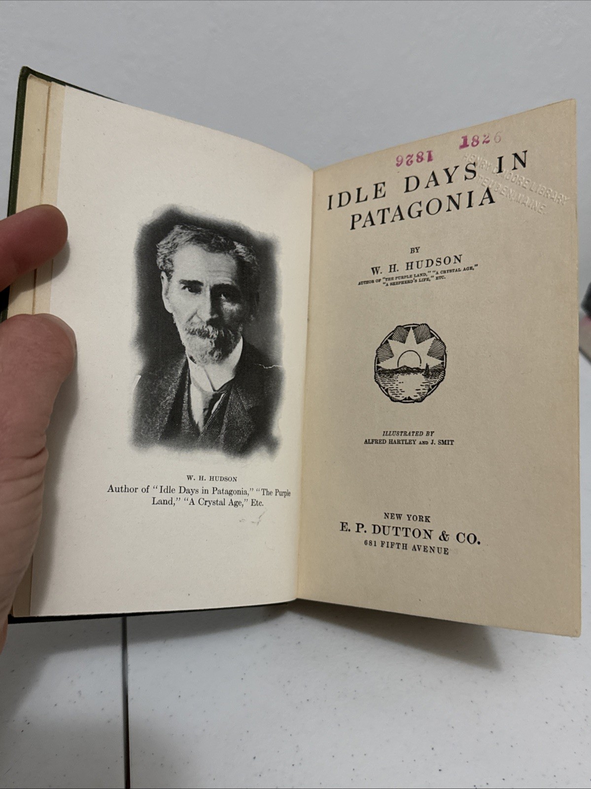 Idle Days in Patagonia by W.H. Hudson-First American Edition-1917