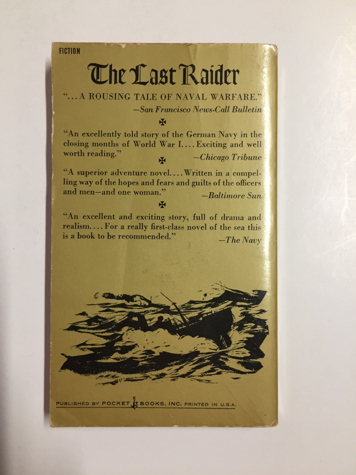 The Last Raider by Douglas Reeman Paperback 1st Printing 1966