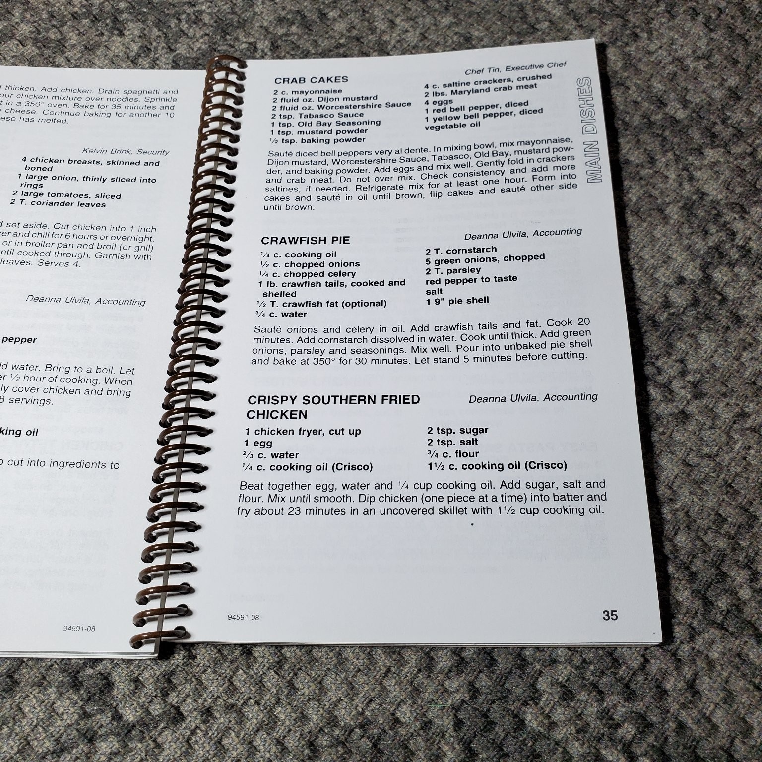 Cooking for a Cure 2008 Charity Cookbook Morris Press Recipes Spiral-bound