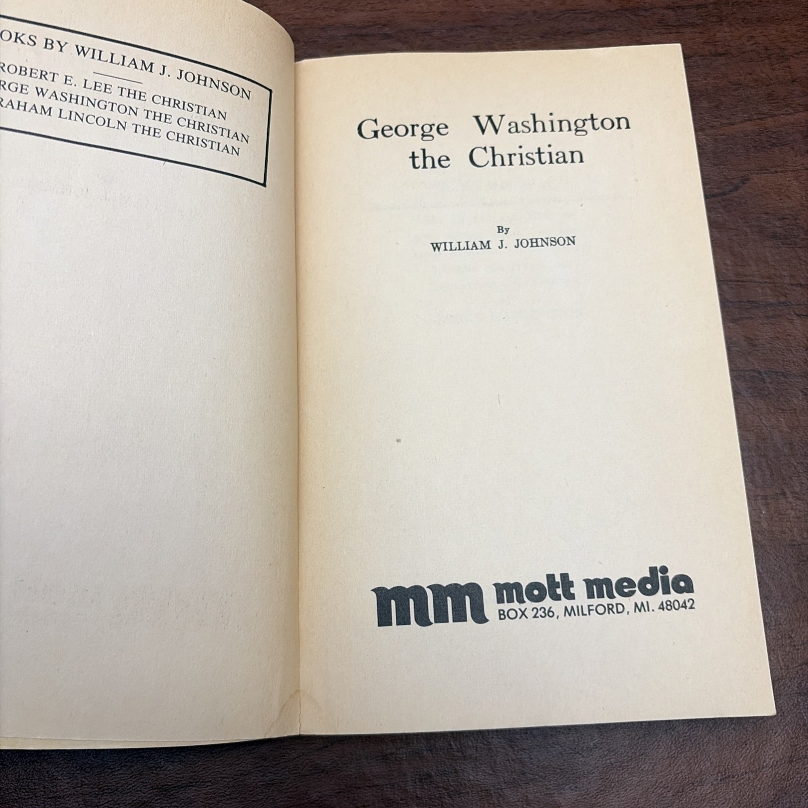 George Washington, the Christian by William J. Johnson (1976, Trade Paperback)