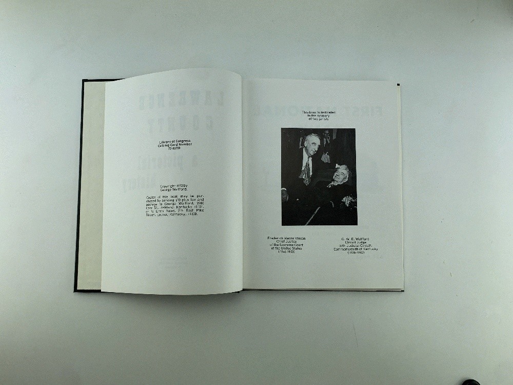 Lawrence County: A Pictorial History Kentucky George Wolfford First Edtion 1972