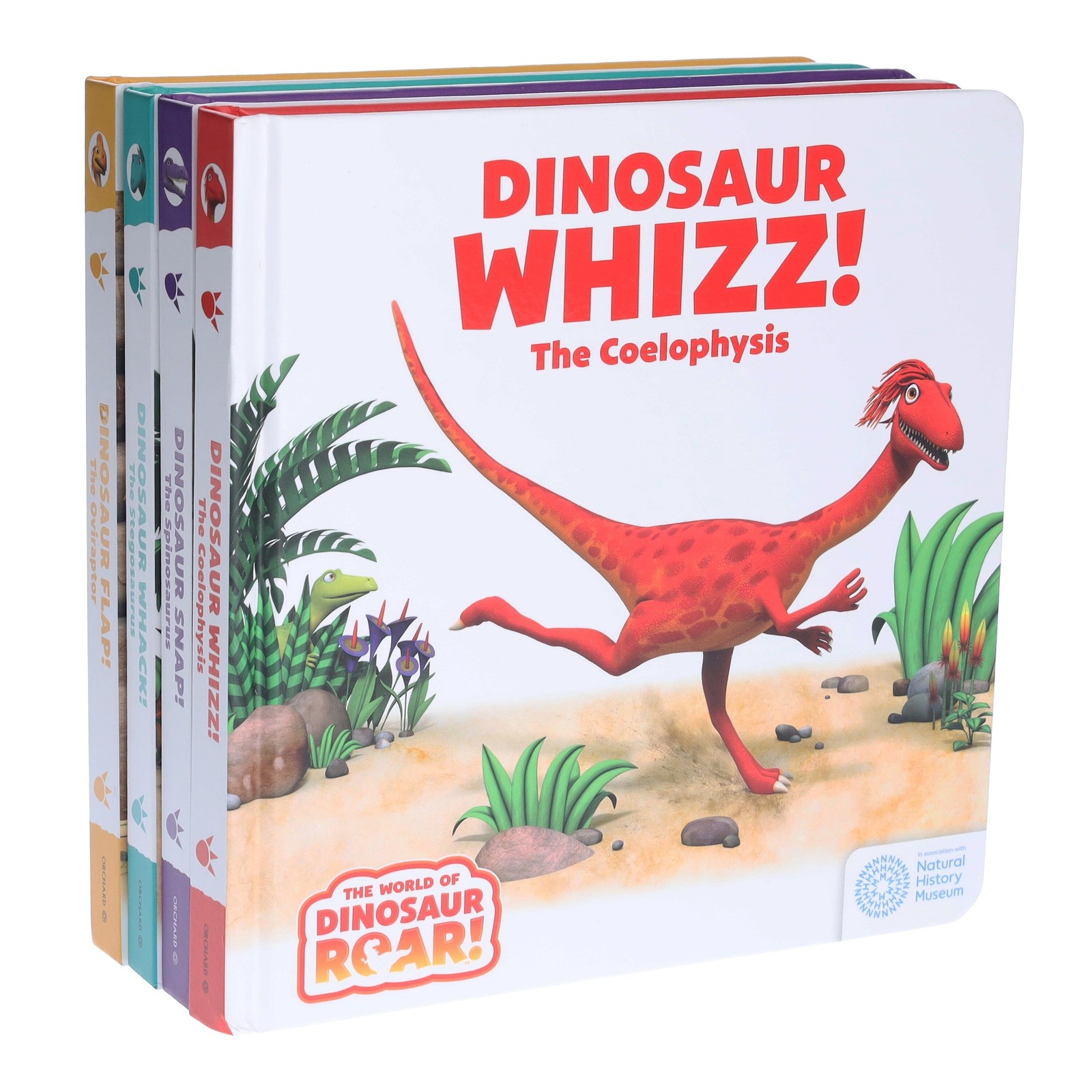 World of Dinosaur Roar 4 Board Books – Ages 3+ – By Peter Curtis & Jeanne Willis