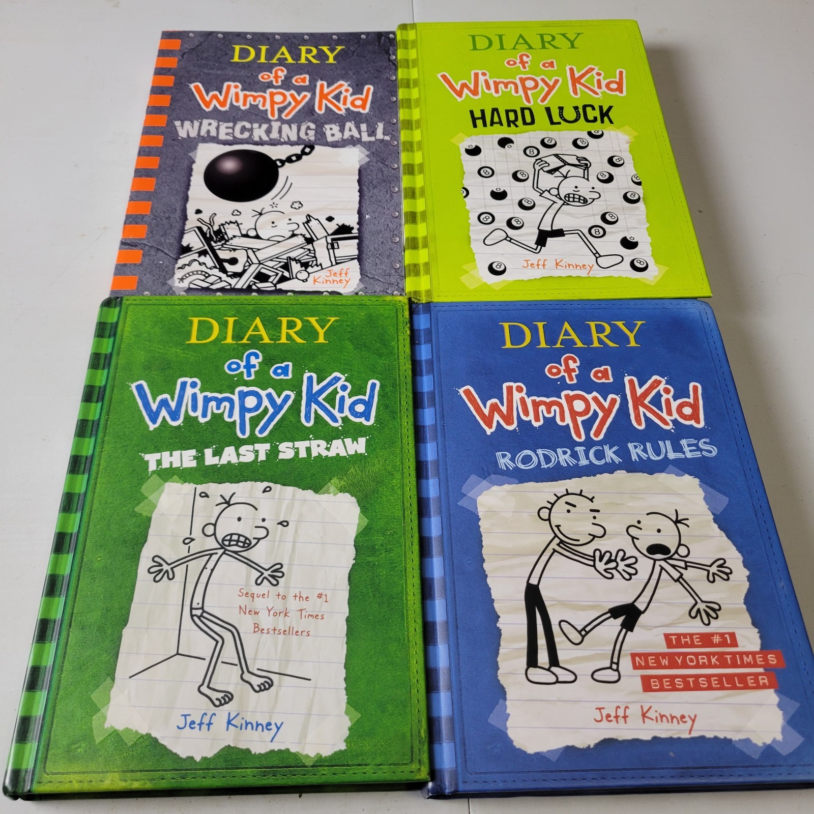 Diary of a Wimpy Kid Book Lot Hardcover Vol – 2 3 8 14 Jeff Kinney Read