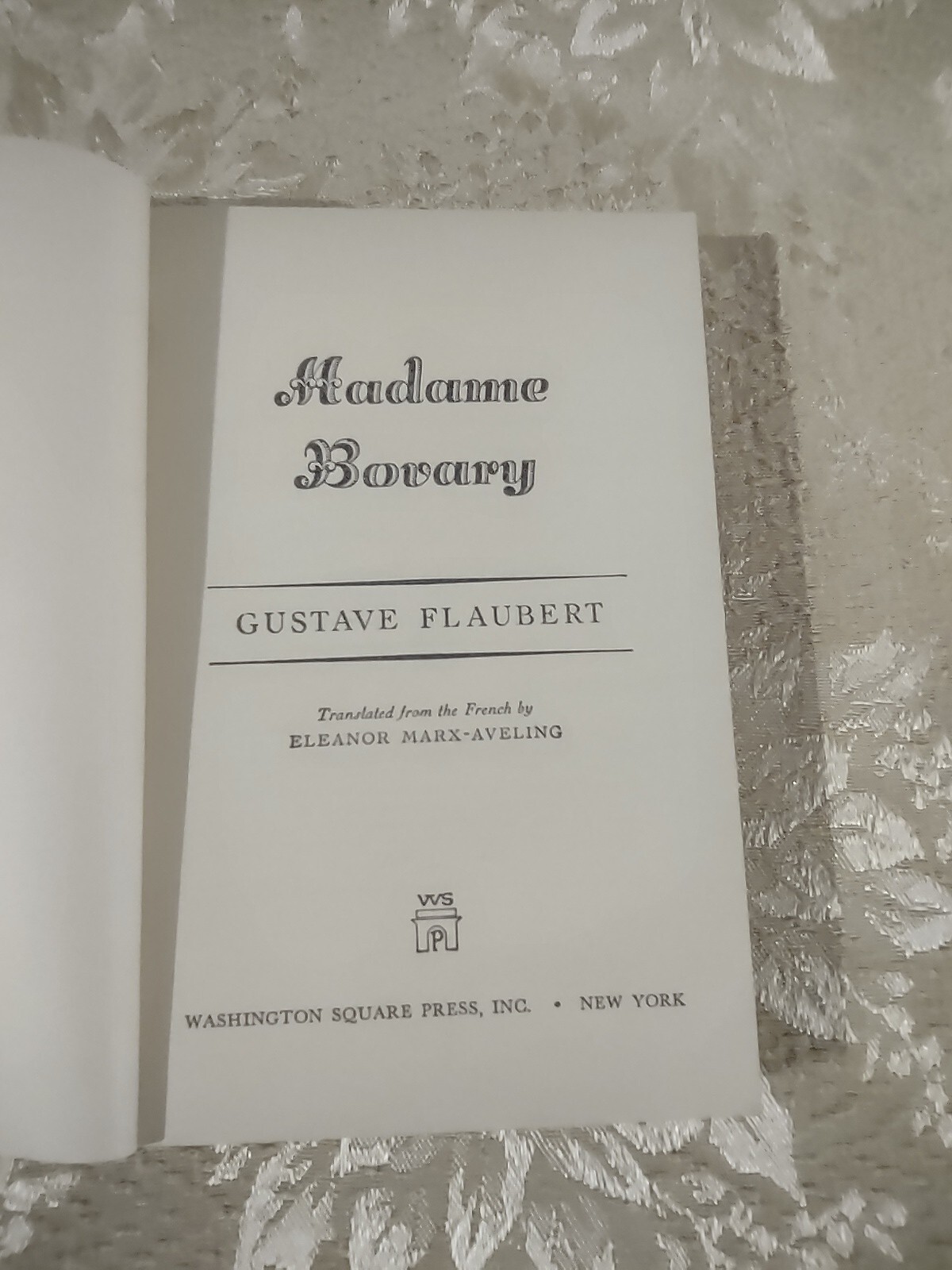 Madame Bovary by Gustave Flaubert ~ 1961 Washington Square Press Paperback Book