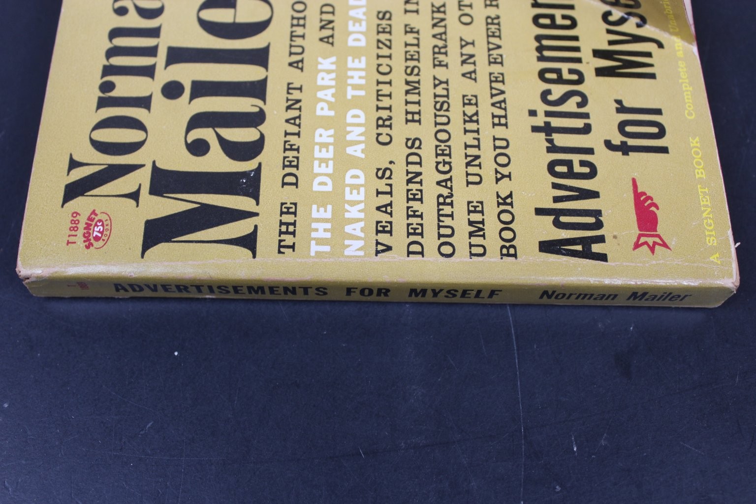 Advertisements for Myself Norman Mailer 1960 First Printing Signet Book Literary