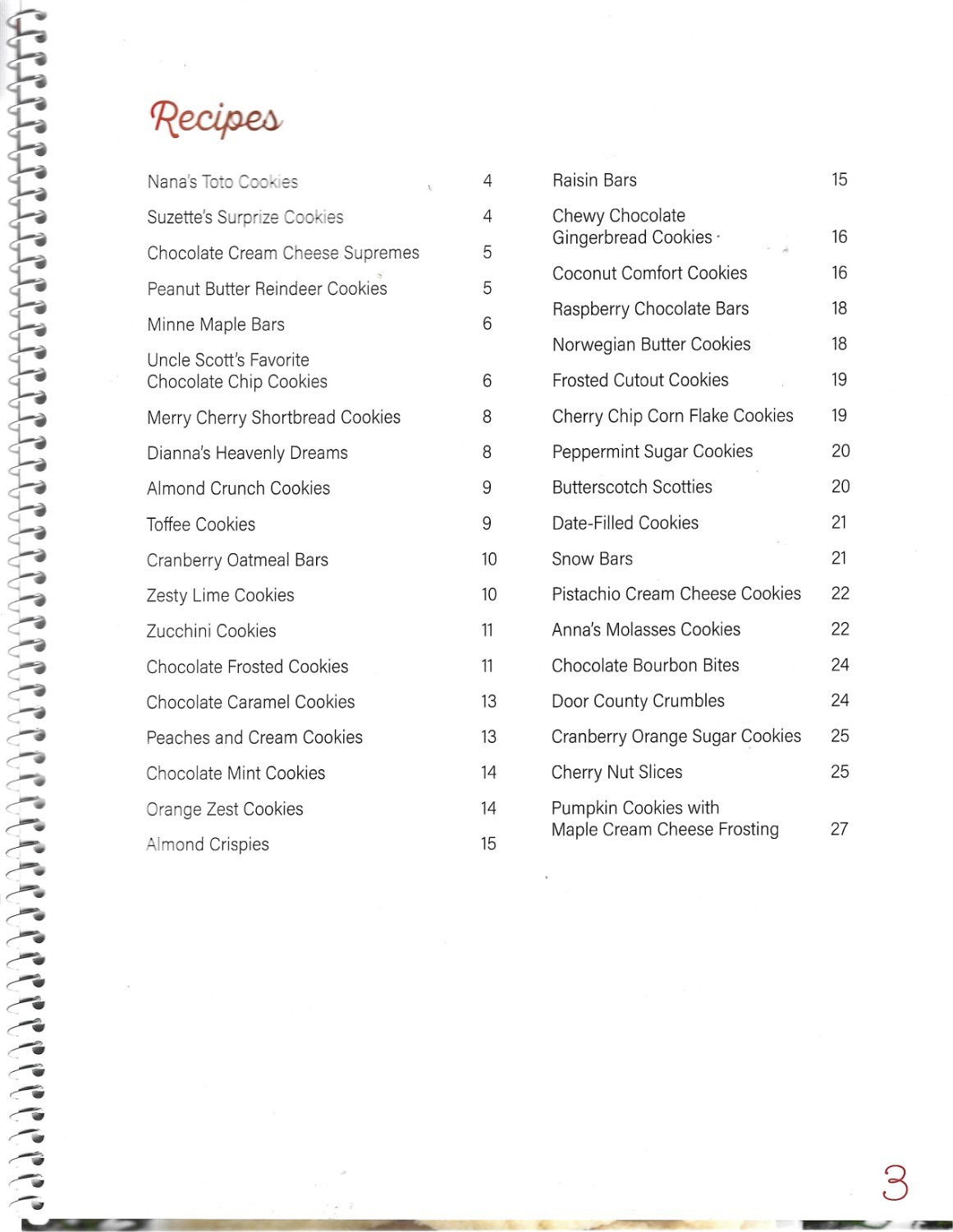 WE Energies Cookie Book, 2025 / Spiralbound Paperback / 37 Recipes