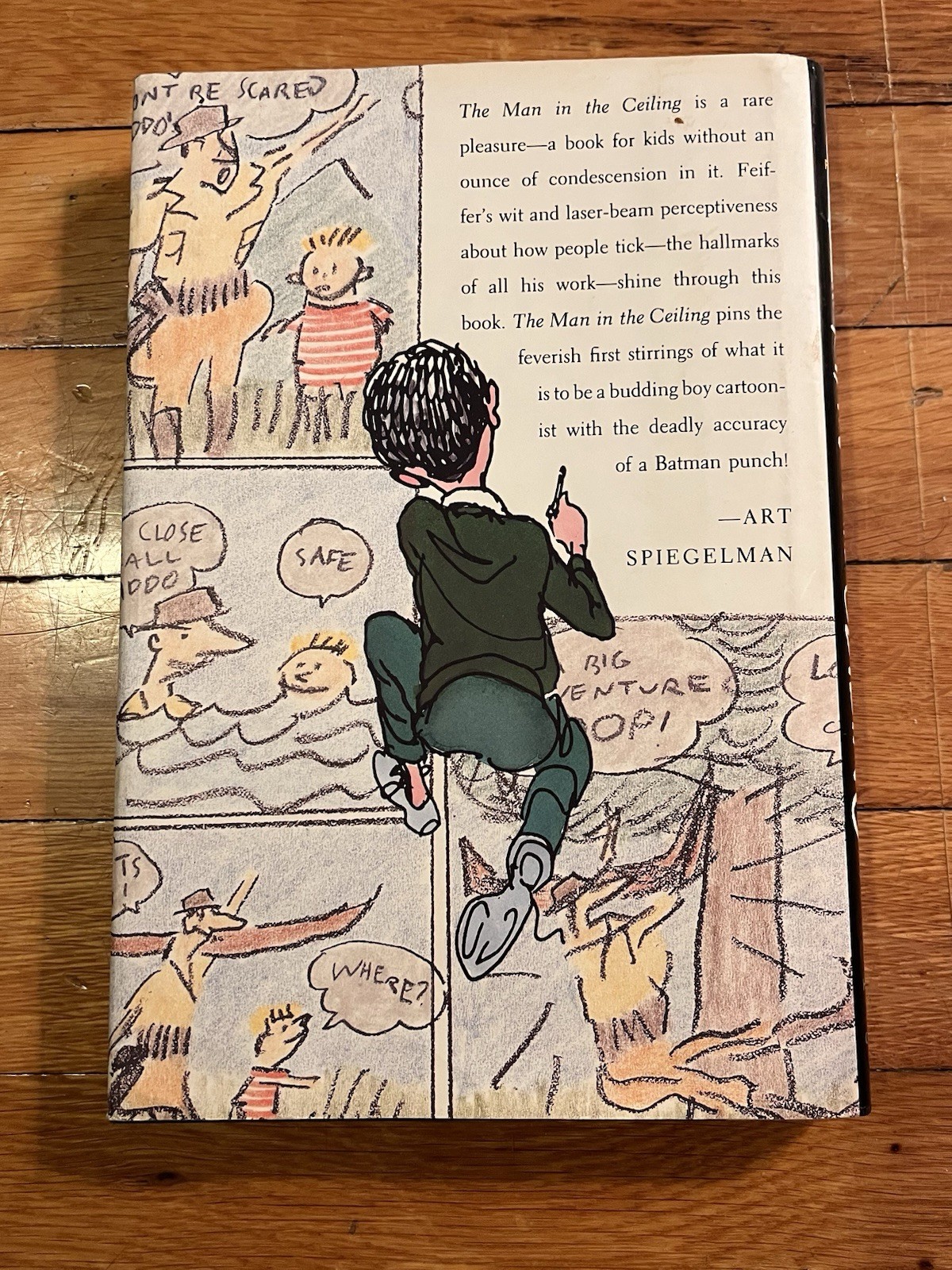 The Man in the Ceiling SIGNED Jules Feiffer 1st Edition 2nd Printing HCDJ 1994