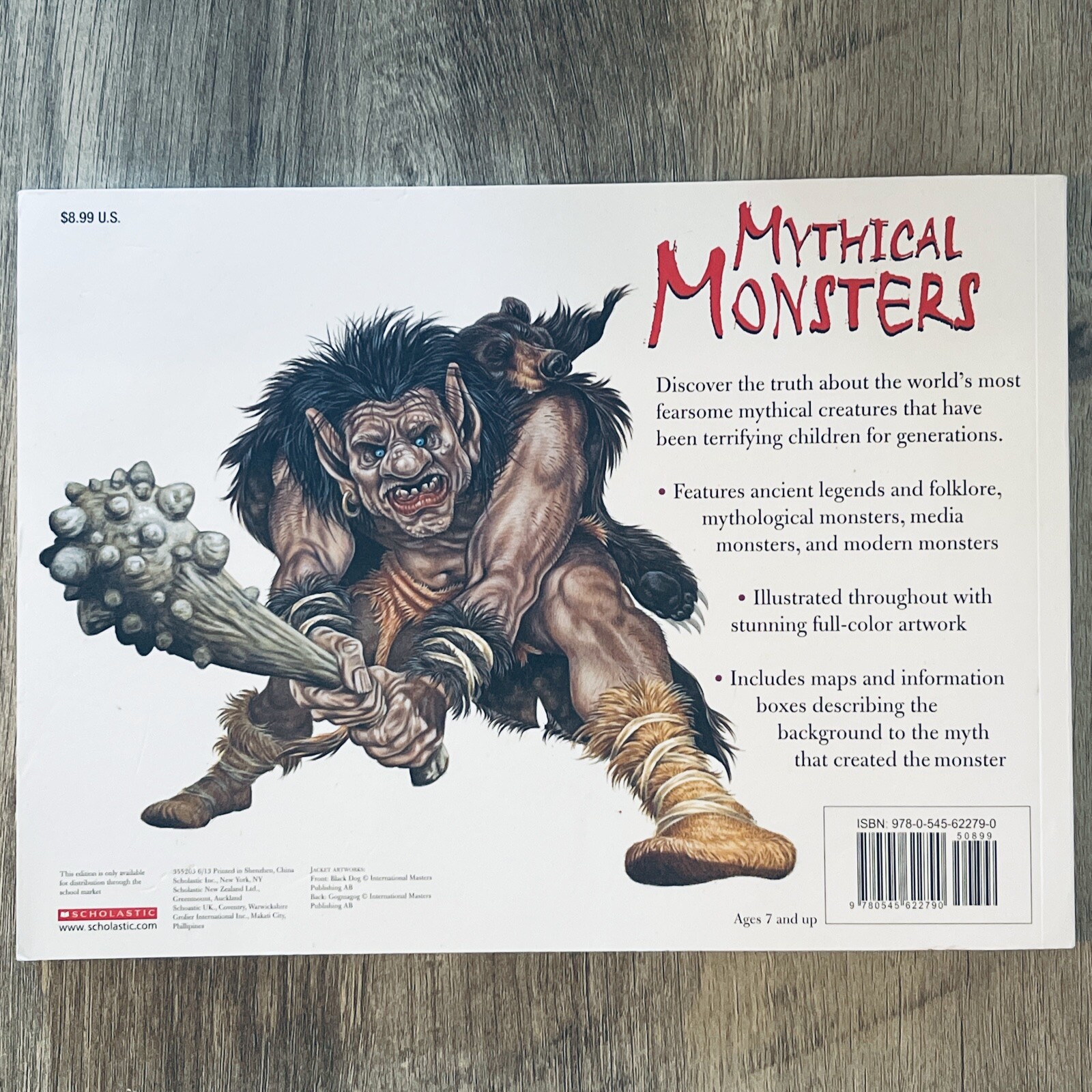 Mythical Monsters by Chris McNab 2013 Illustrated Legend Folklore Myth Maps Info