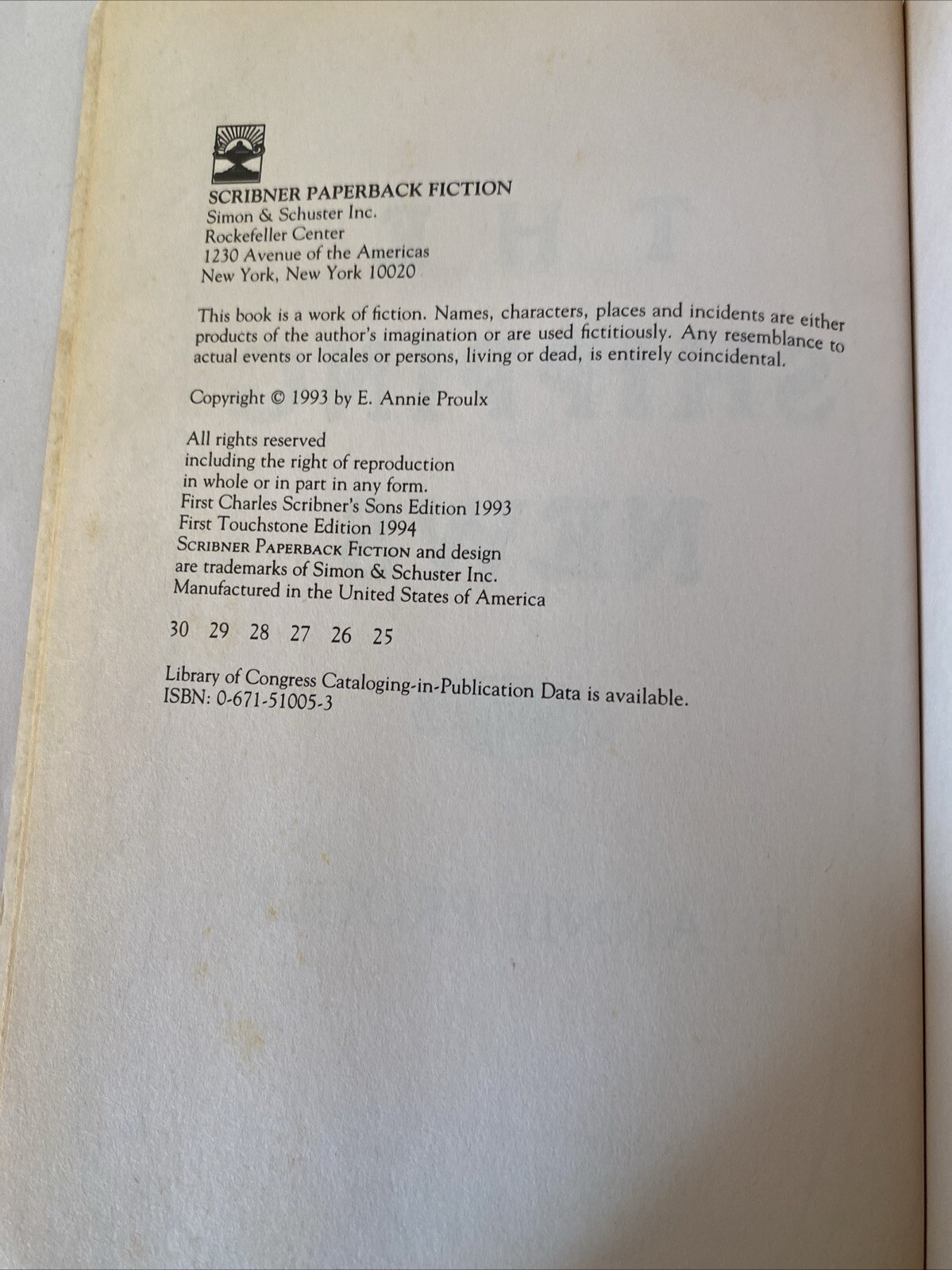 The Shipping News by E. Annie Proulx