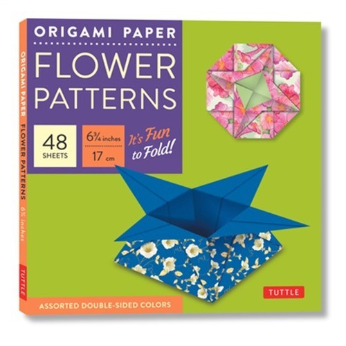 Origami Paper 6 3/4 (17 CM) Flower Patterns 48 Sheets: Tuttle Origami Paper: Hig