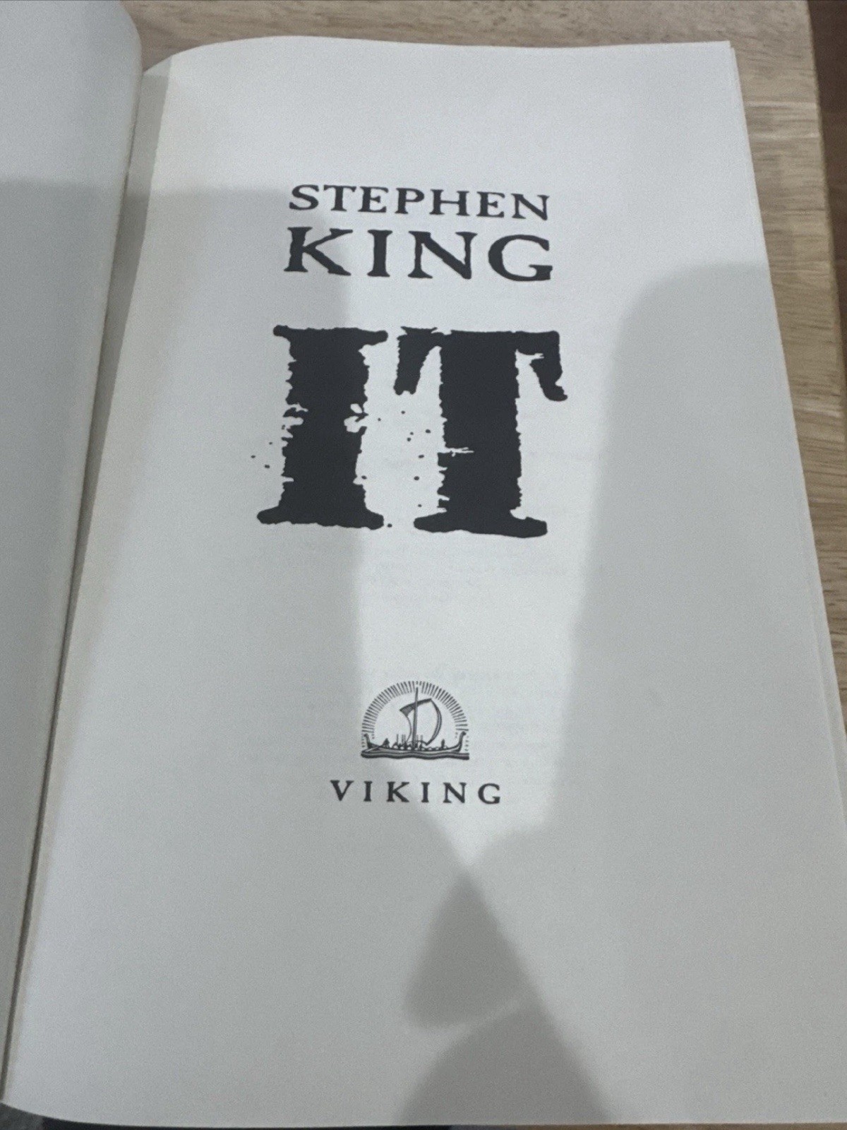 1986 First Edition IT by STEPHEN KING Viking Press HARDCOVER DJ RARE HTF