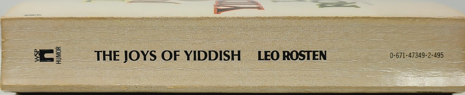 The Joys Of Yiddish Leo Rosten Washington Square Press Paperback Humor English