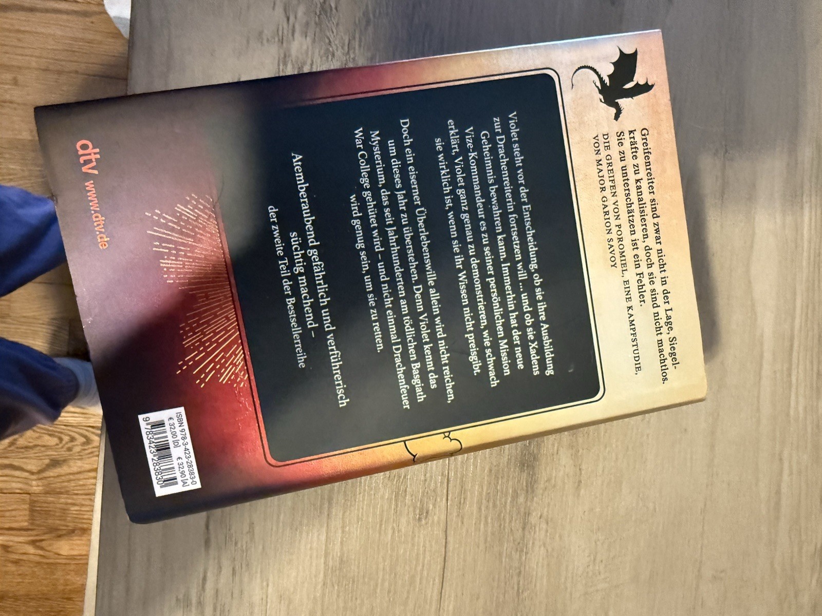 Rebecca Yarros Iron Flame Hardcover German Fantasy Novel dtv The Empyrean Ser.