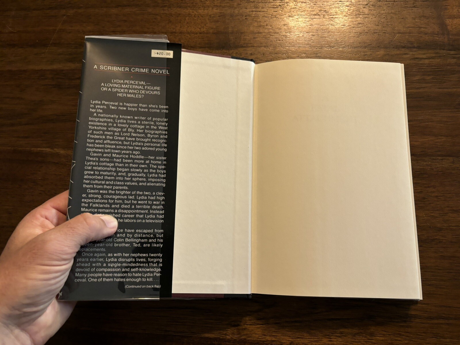 SIGNED A Fatal Attachment Robert Barnard 1st Printing Edition 1992 HCDJ