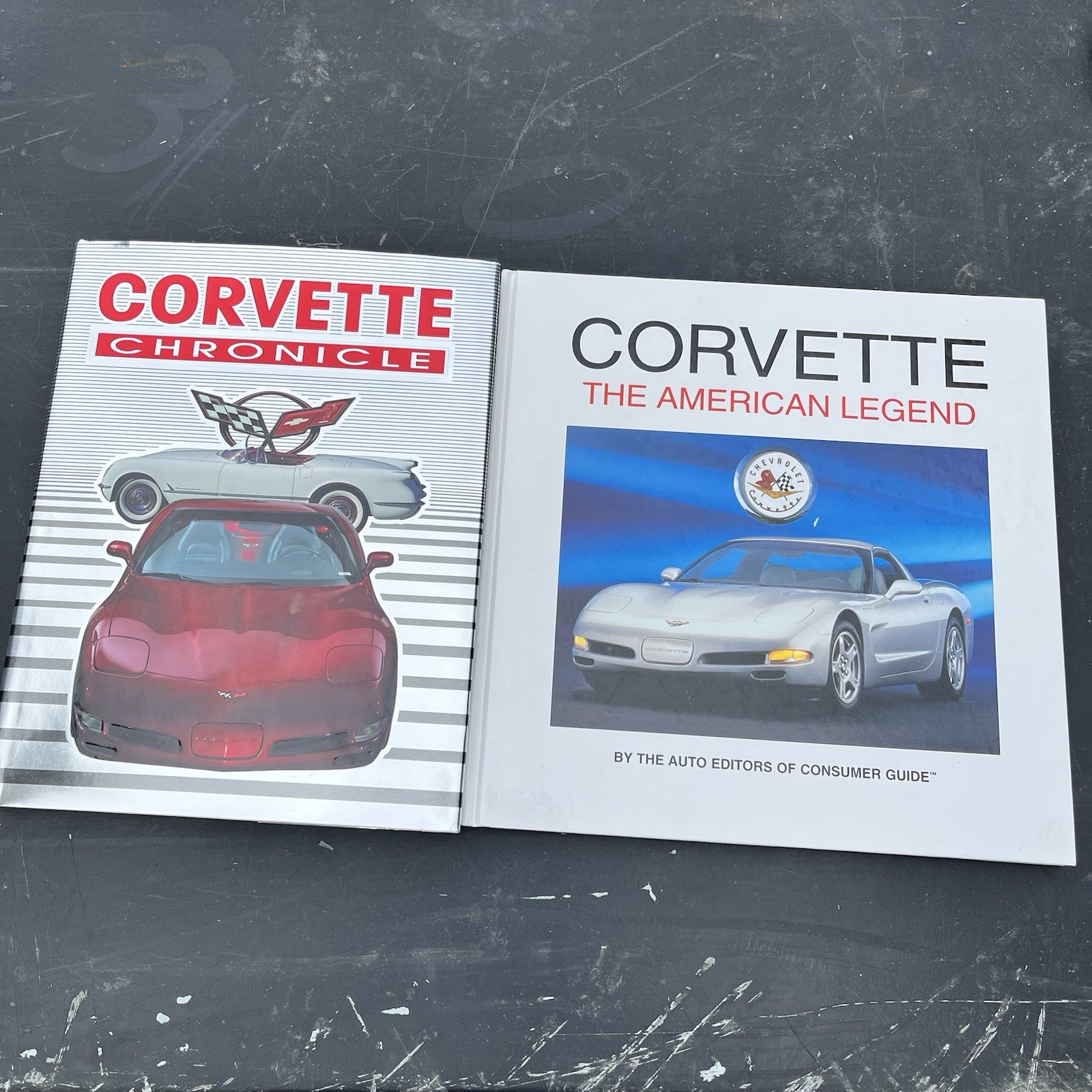 Set of 2 Corvette Books- Classic- American Legend & The Corvette Chronicle