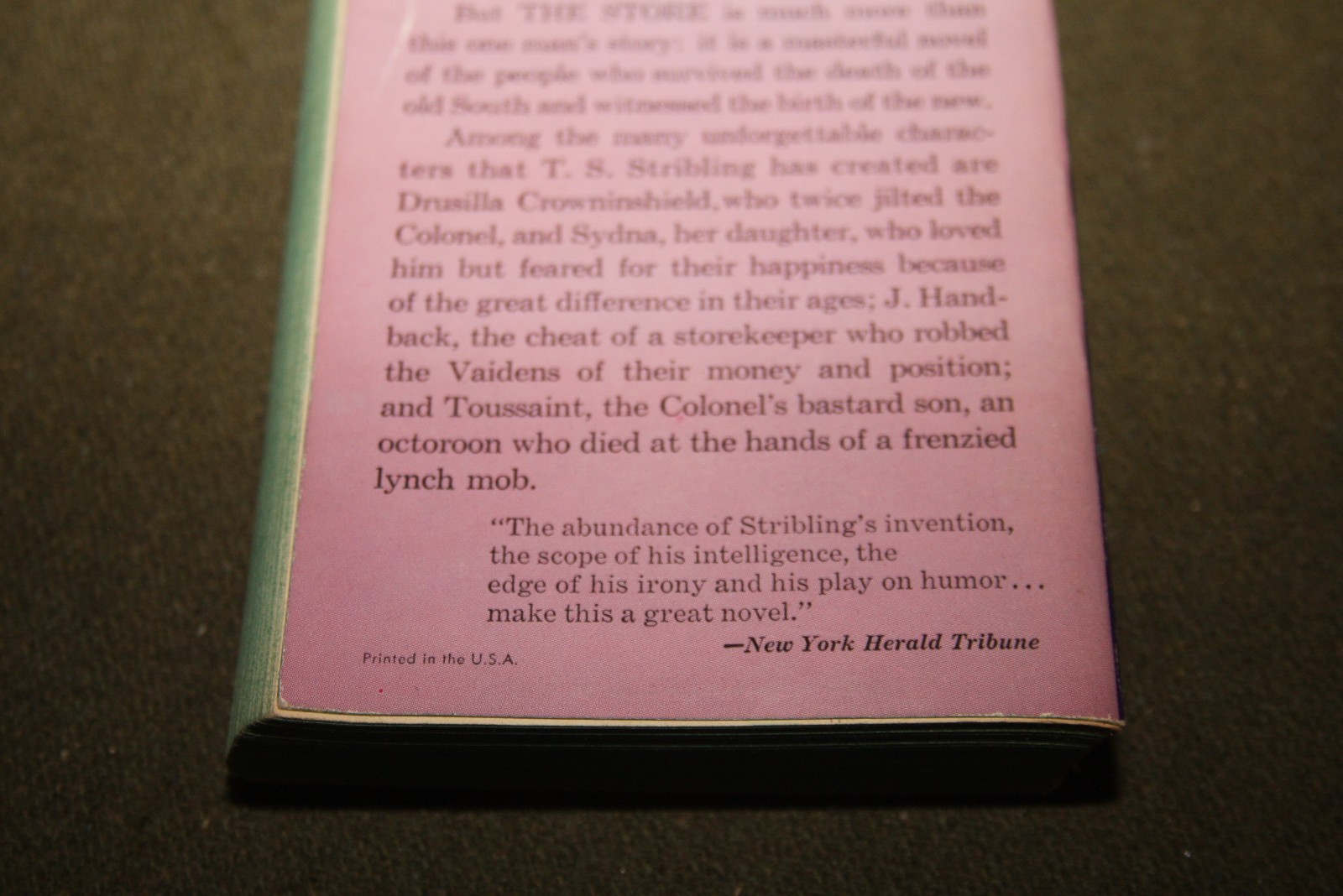 The Store by T. S. Stribling 1960’s PB Avon V-2046 1933 Pulitzer Prize Winner