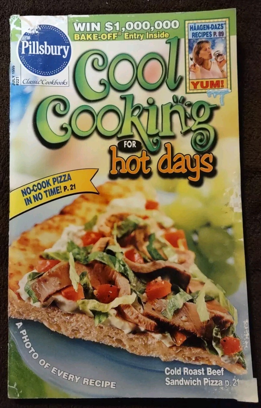 2 Pillsbury Classic Cookbooks *Cool Cooking for HOT Days x2 July 1997 July 1999
