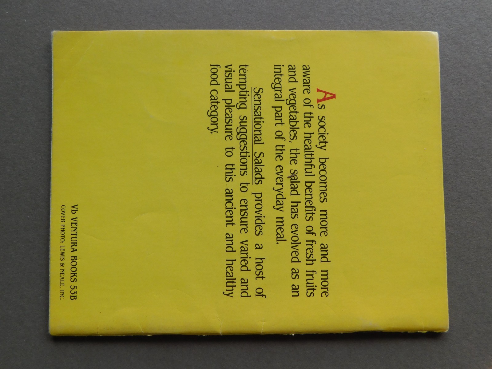 300 Sensational Salads – by Lucinda Berry – 1982 Recipe Booklet cookbook