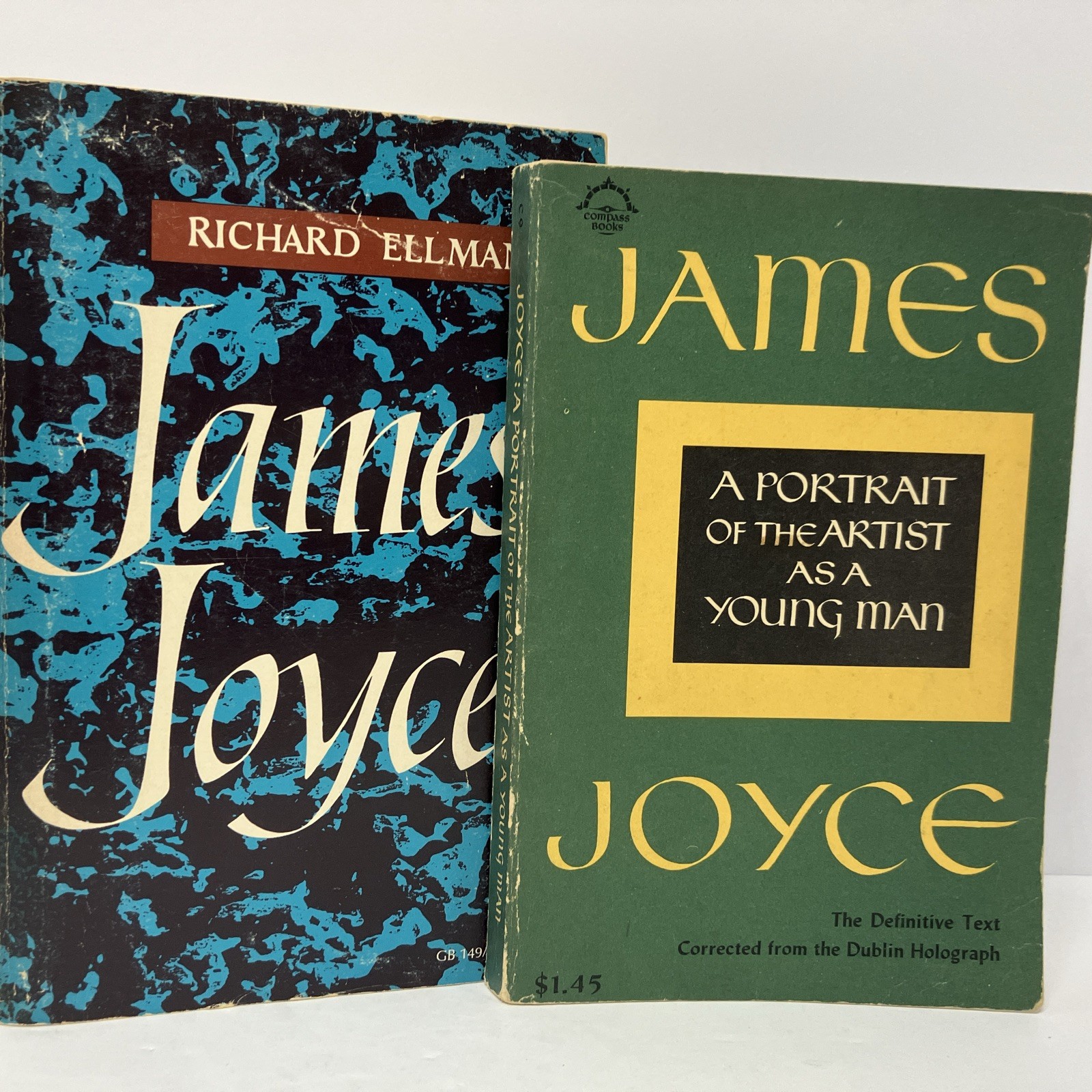 Vintage James Joyce Portrait Artist Young Man + Richard Ellmann Bio (Lot 3 PBs)