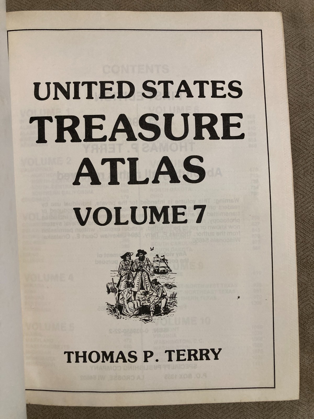 US Treasure Atlas Vol 7 NM, NY, NC, ND, OH by Thomas Terry – Worn