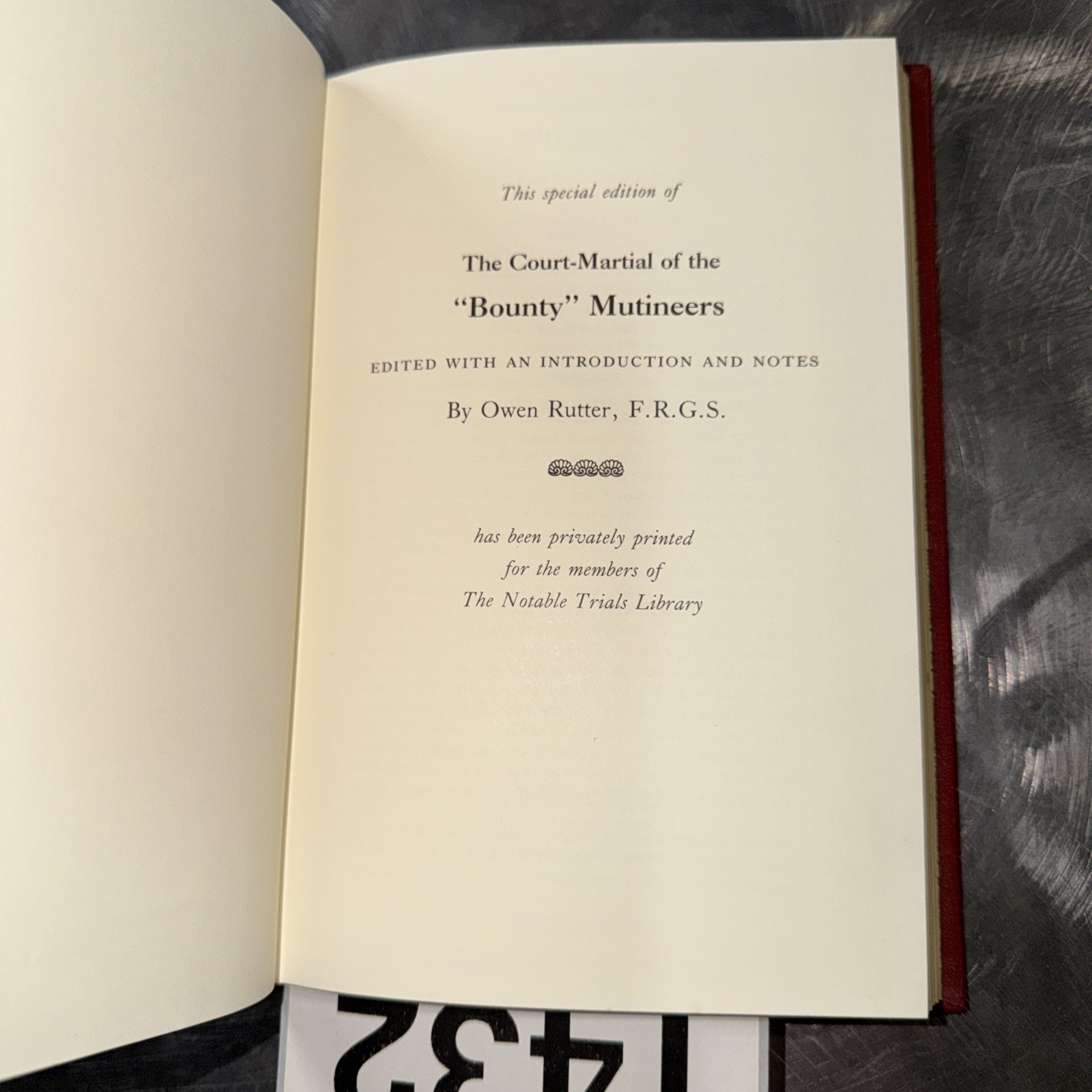 The Court Martial of the “Bounty” Mutineers Owen Rutter Notable Trials Library