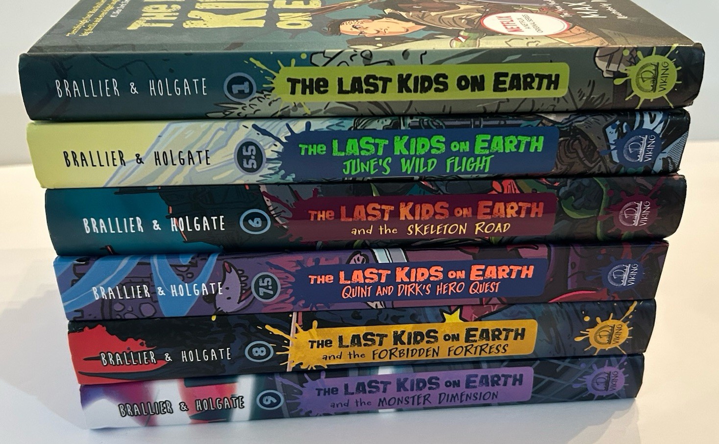 THE LAST KIDS ON EARTH Hardcover Chapter Books by Max Brallier Netflix Lot Of 6