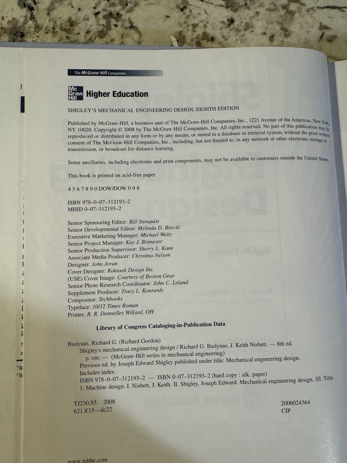 Shigley’s Mechanical Engineering Design