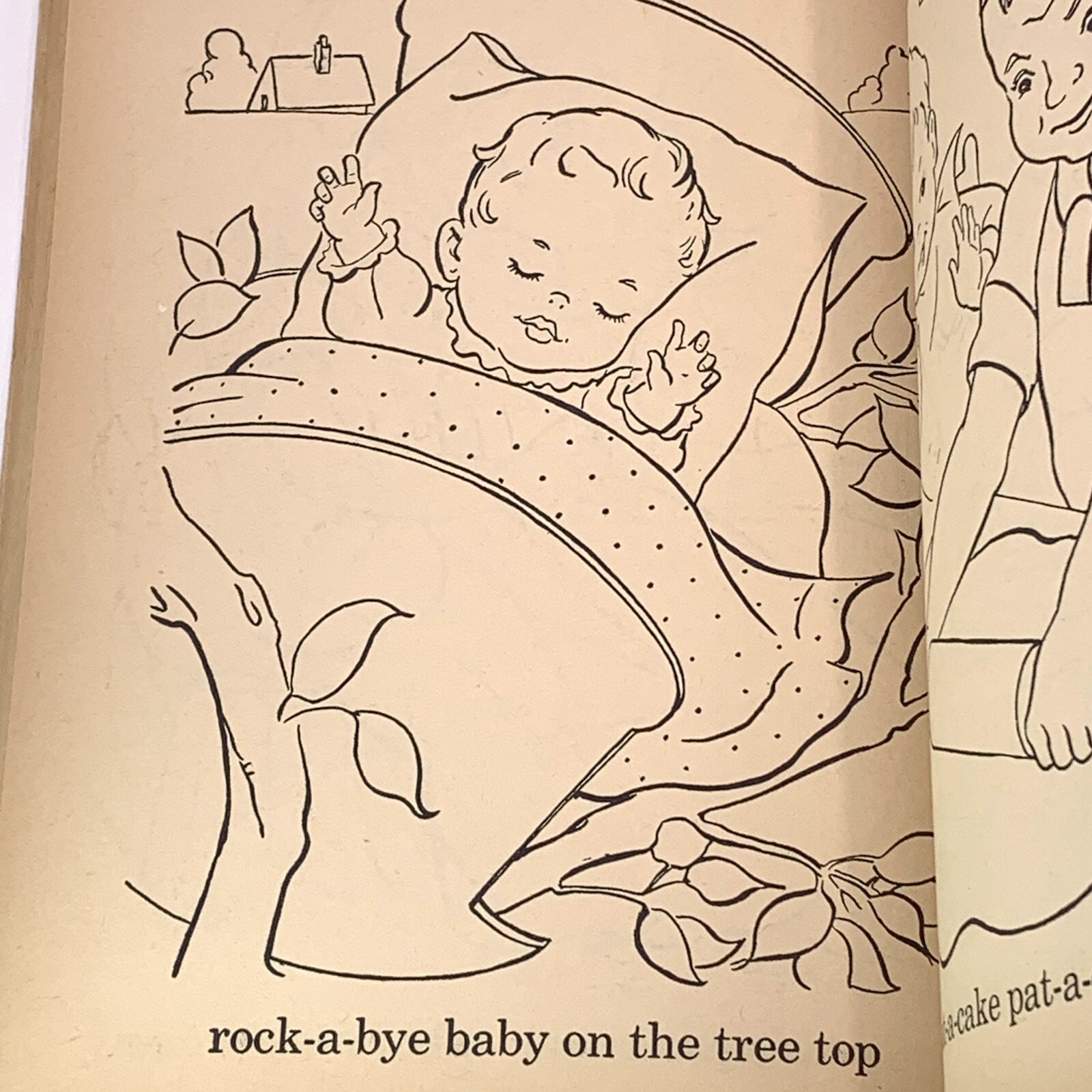Vintage Coloring Book 1959 Merrill Good Time Paint Book Used 10 of 250 Pages