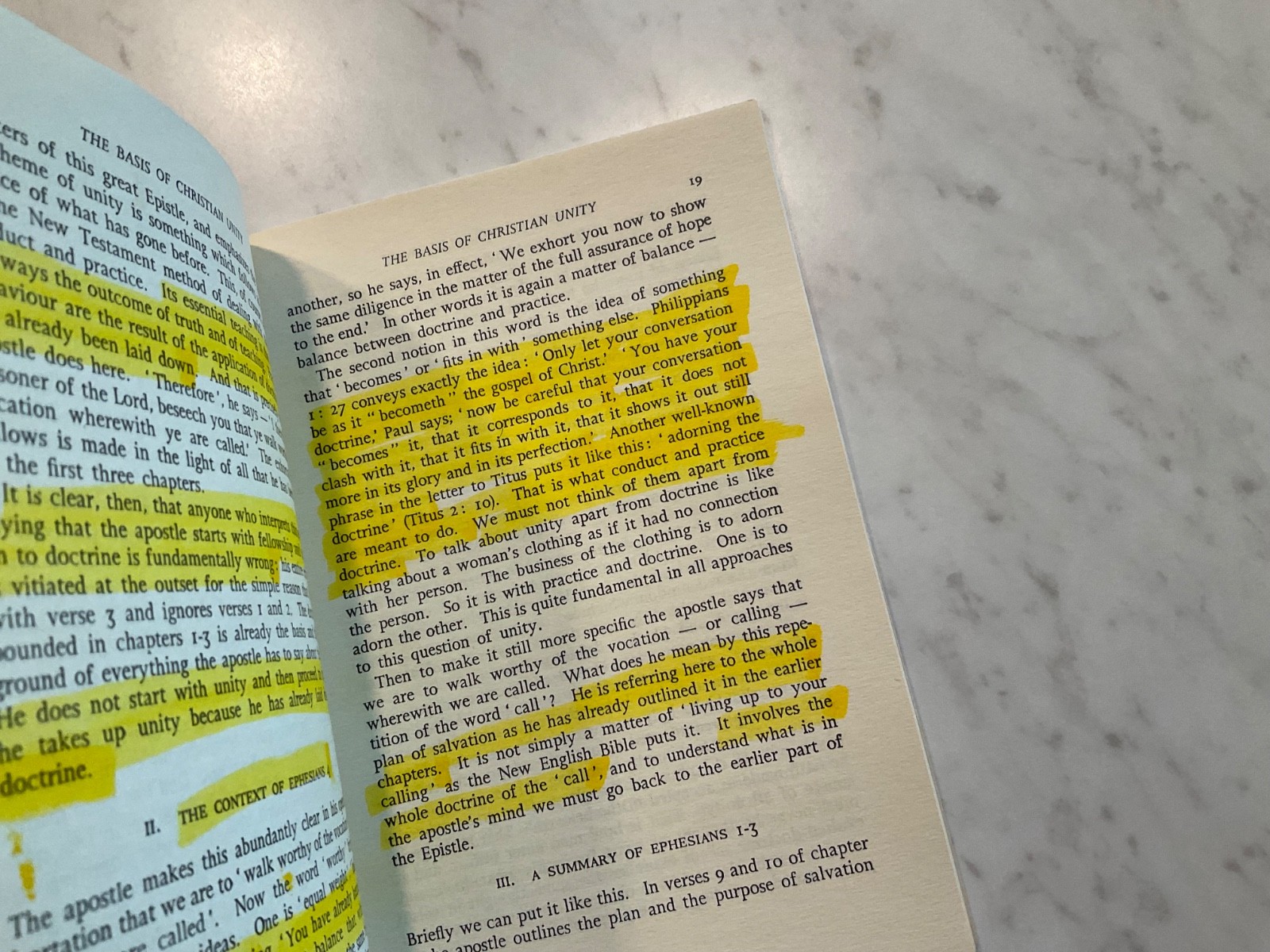 The Basis of Christian Unity 1965 Martyn Lloyd Jones Green Yellow Booklet