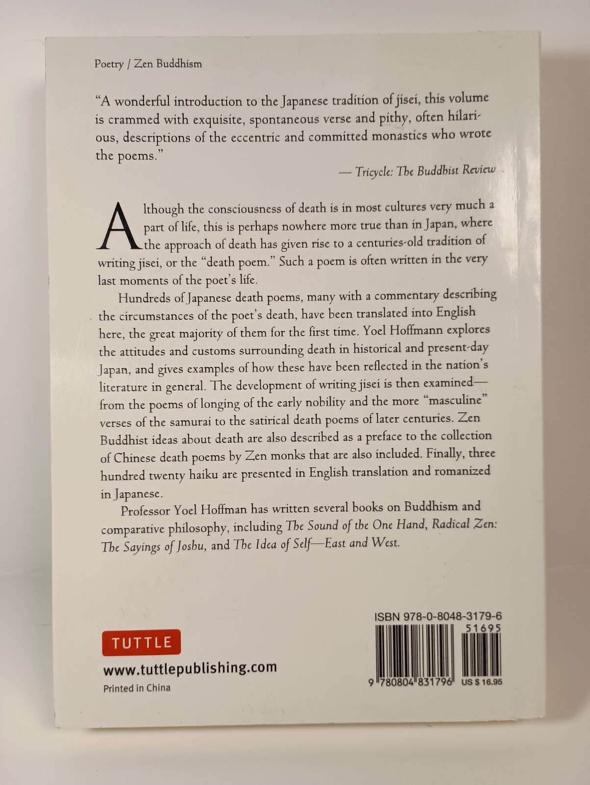 Japanese Death Poems : Paperback by Yoel Hoffmann, Tuttle Publishing, Zen Buddh…