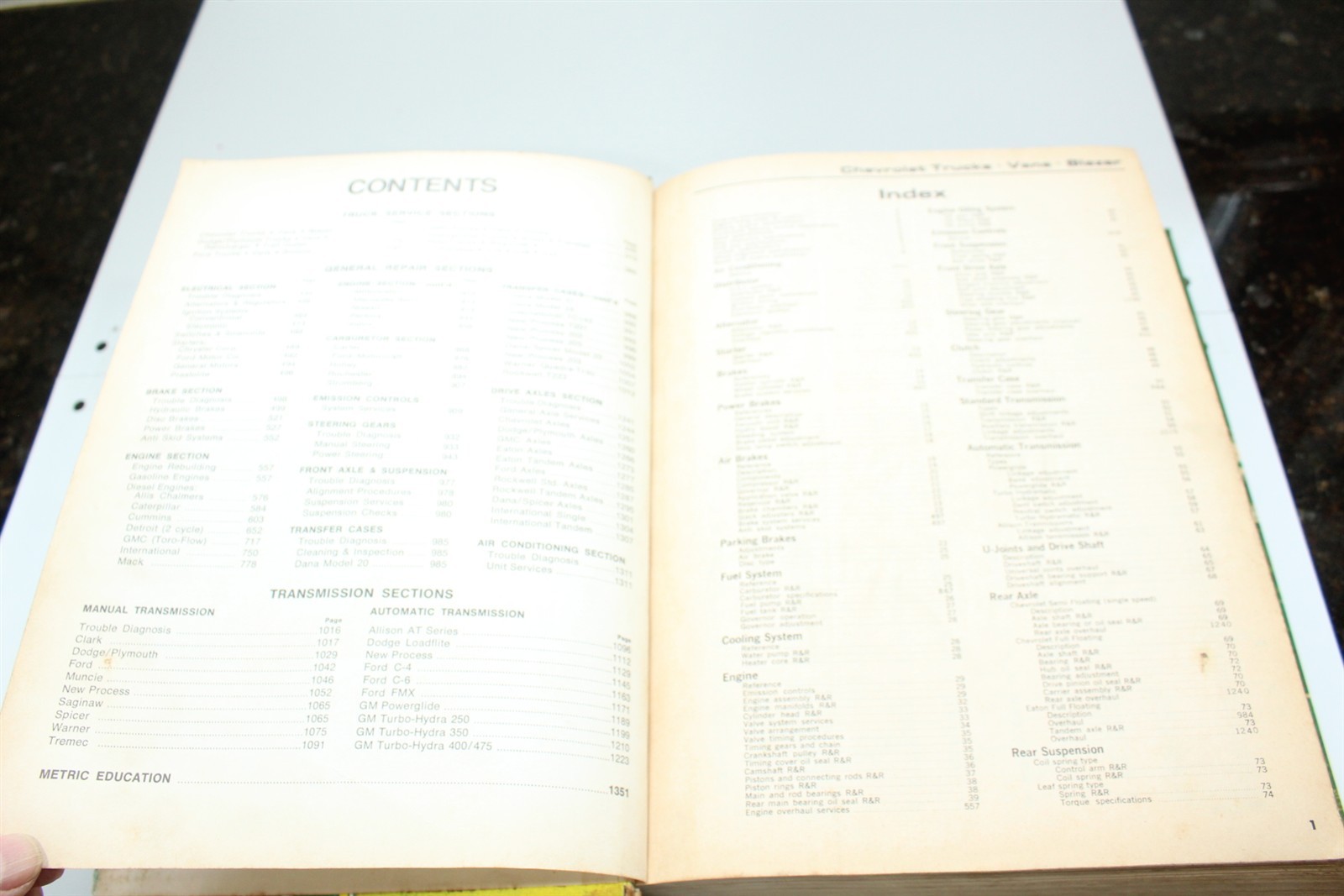 Vintage Chilton’s Truck & Van Repair Manual 1971-1978 Gas and Diesel 1360 Pages