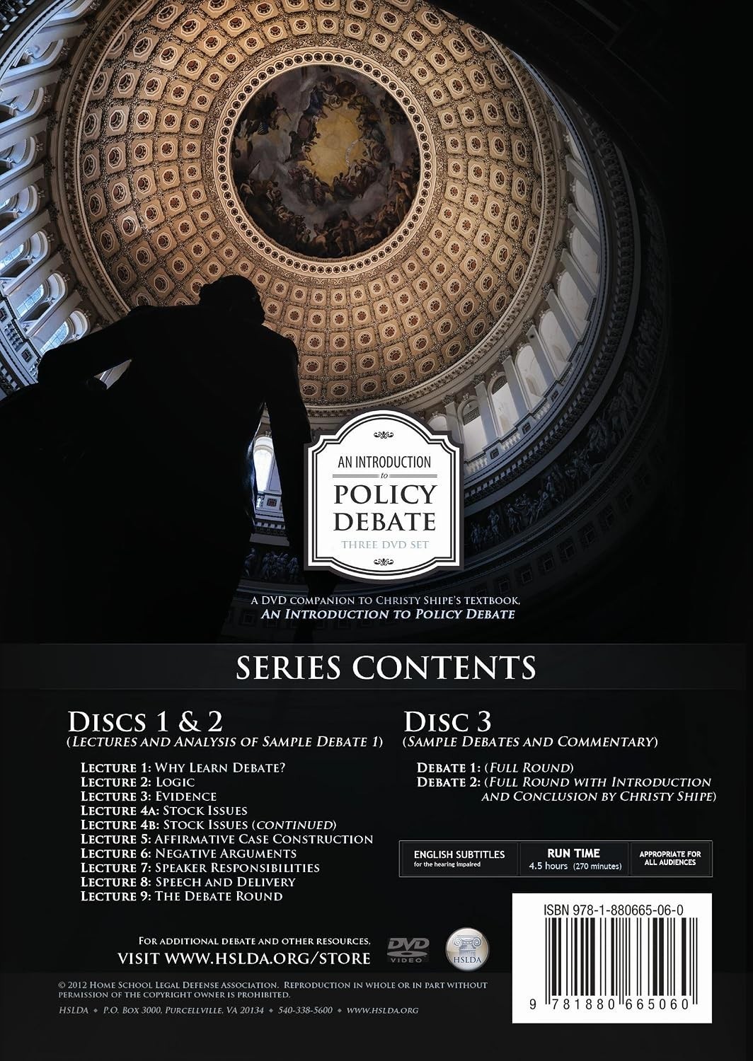 An Introduction to Policy Debate With Christy Shipe (DVD, 3 Disc Set) VG