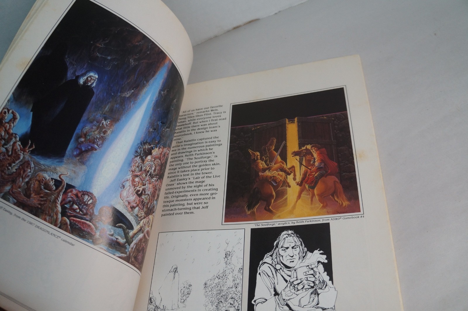 The Art of Dragonlance Saga Paperback 1987 TSR 1st Printing A D&D Weis & Hickman