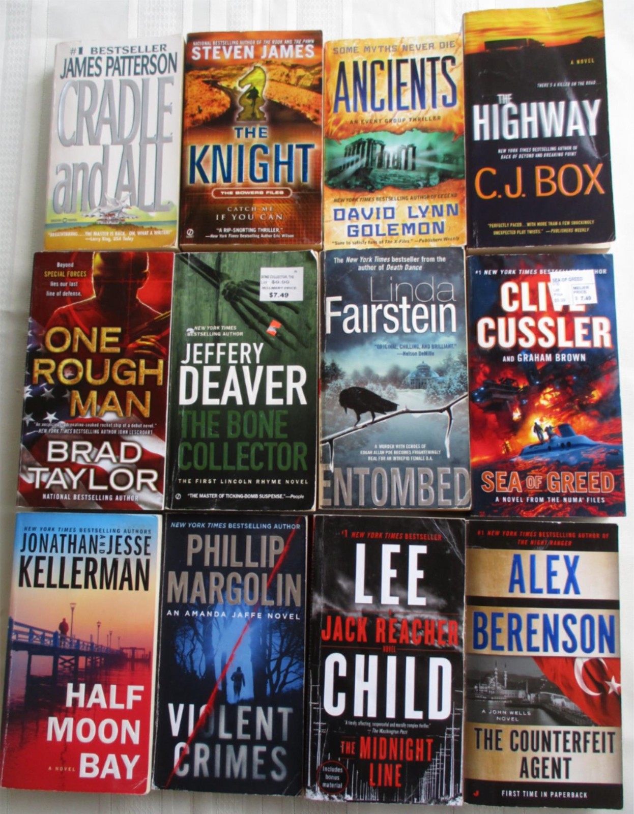 MYSTERY THRILLER SUSPENSE 28 RANDOM PB Book Lot Top Authors UNSORTED Fiction Mix