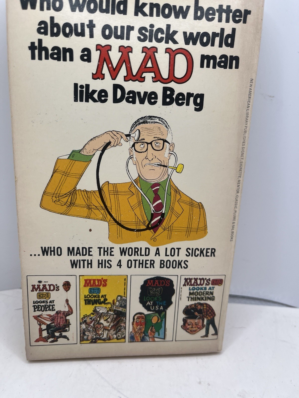 Vintage MAD Magazine Dave Berg Paperback Book Lot (5)