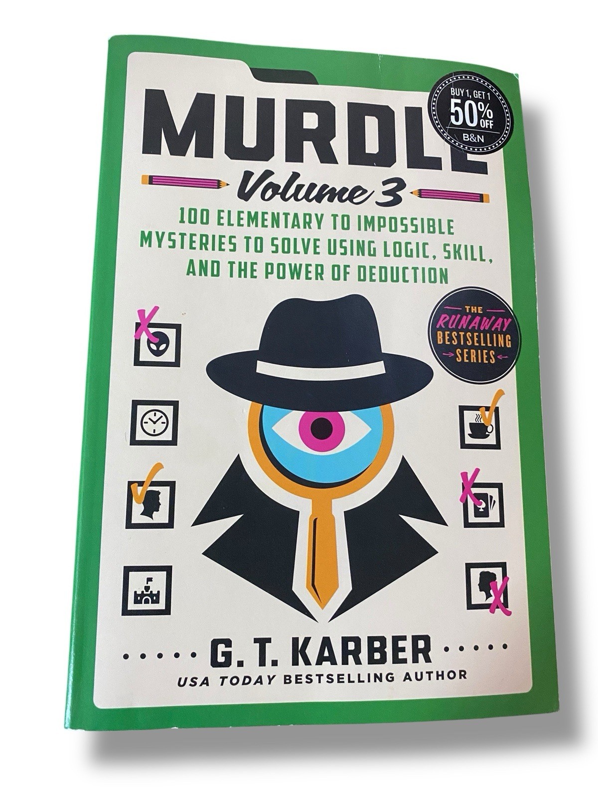 Murdle Puzzle Series 3 Books Set By G. T. Karber Lot