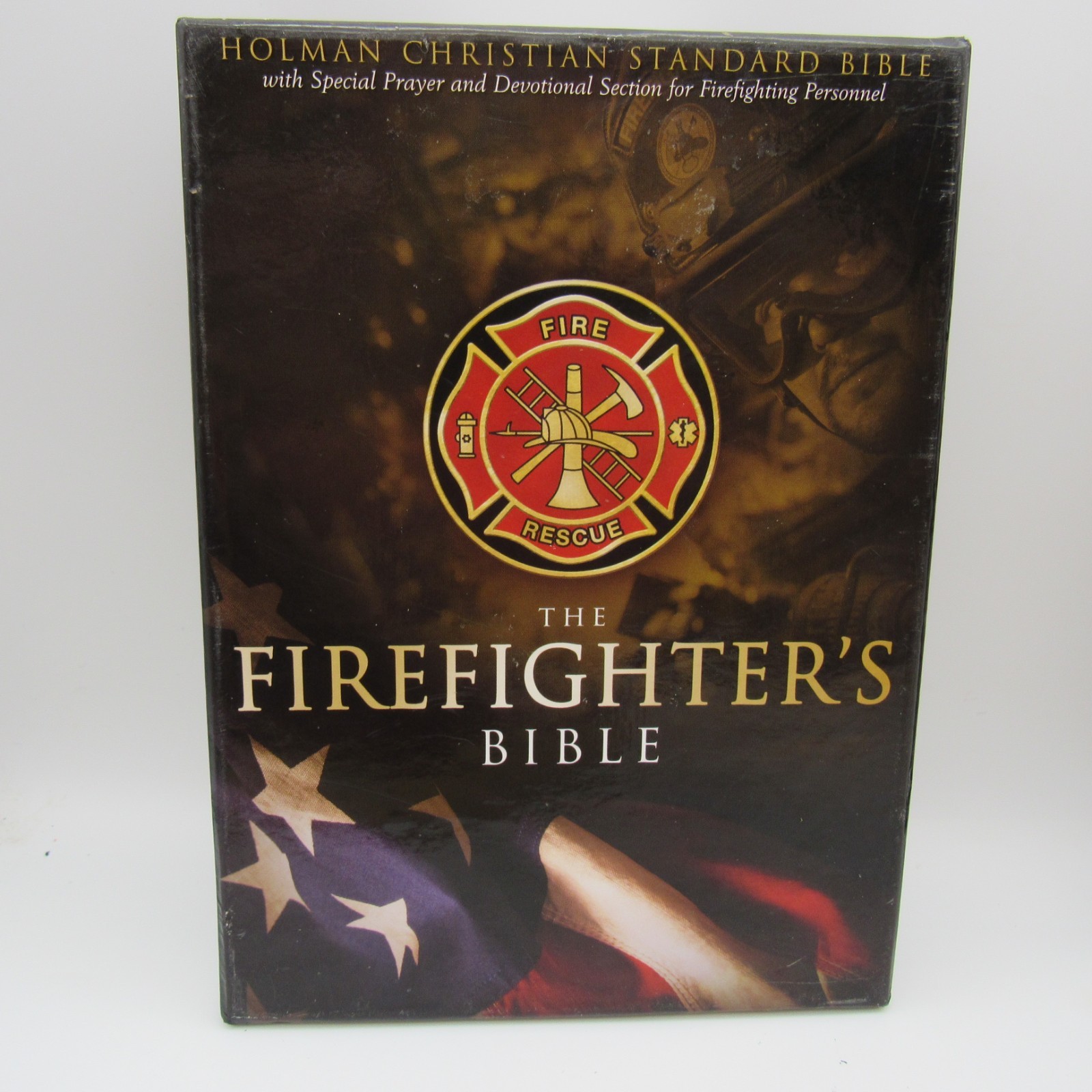 HCSB Firefighter’s Bible Burgundy Soft Simulated Leather Red Letter *READ*