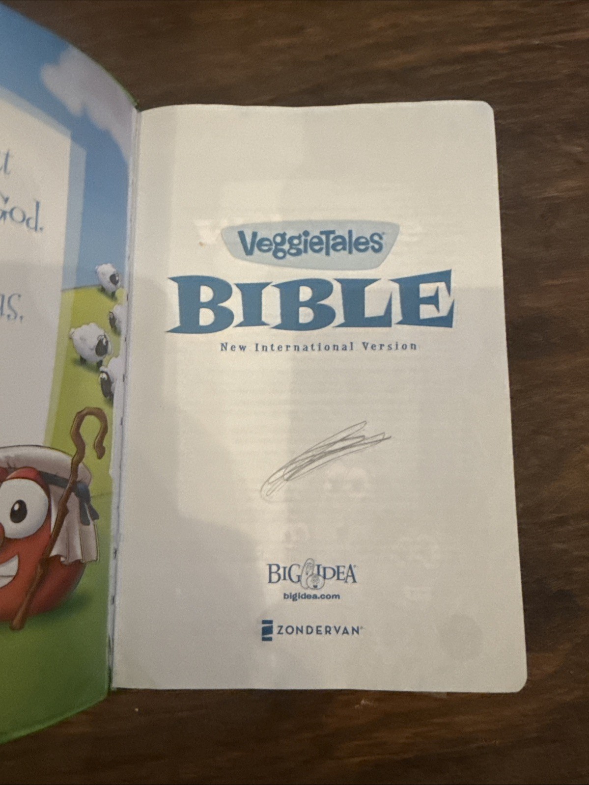 Veggie Tales Leather Bible Leather