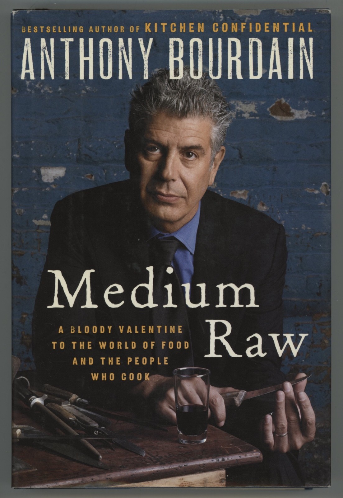 Signed Anthony Bourdain MEDIUM RAW Food Writing Author of Kitchen Confidential