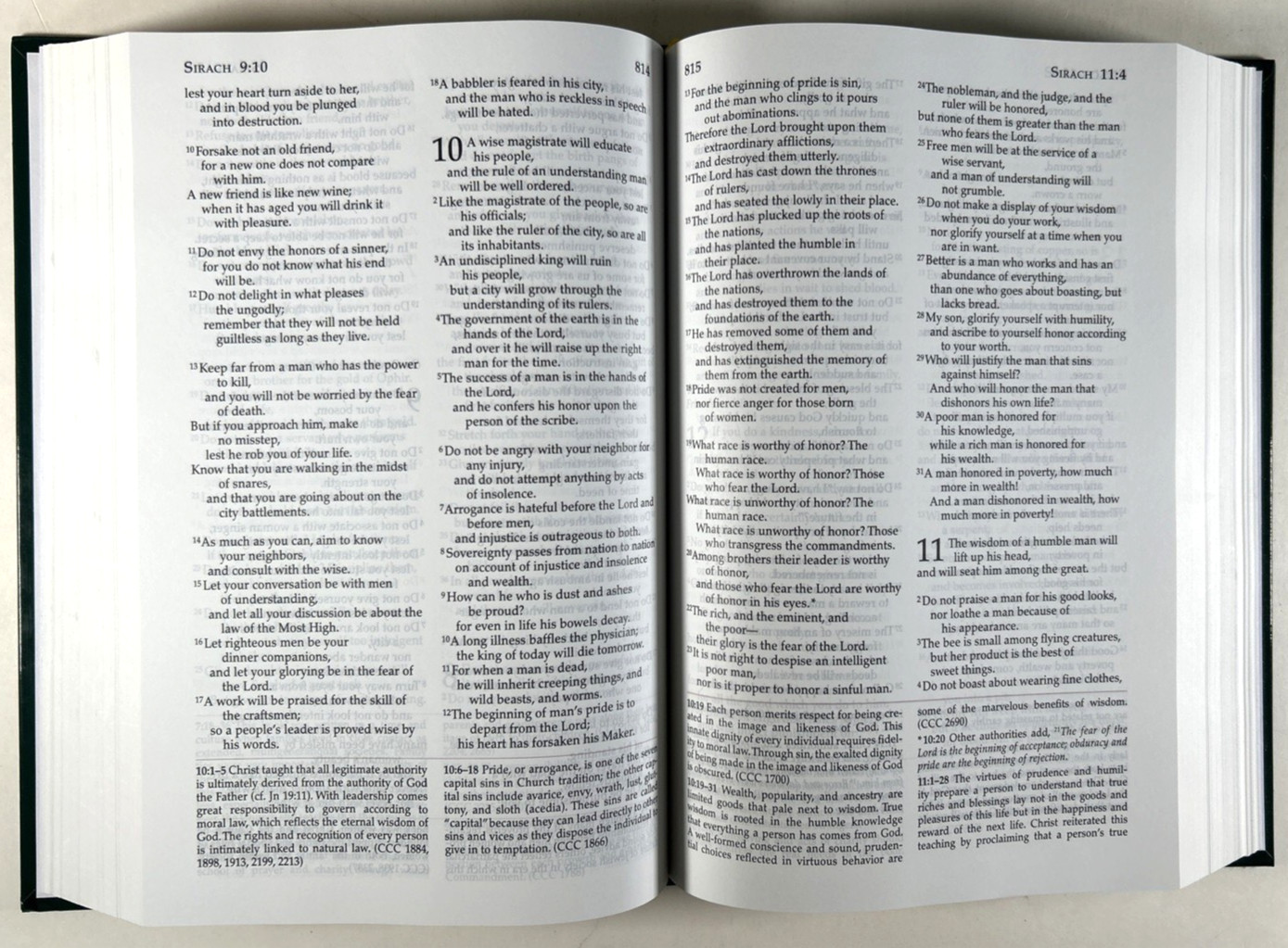 Didache Bible Green HC Ignatius Bible Edition Catechism Catholic Church Like New