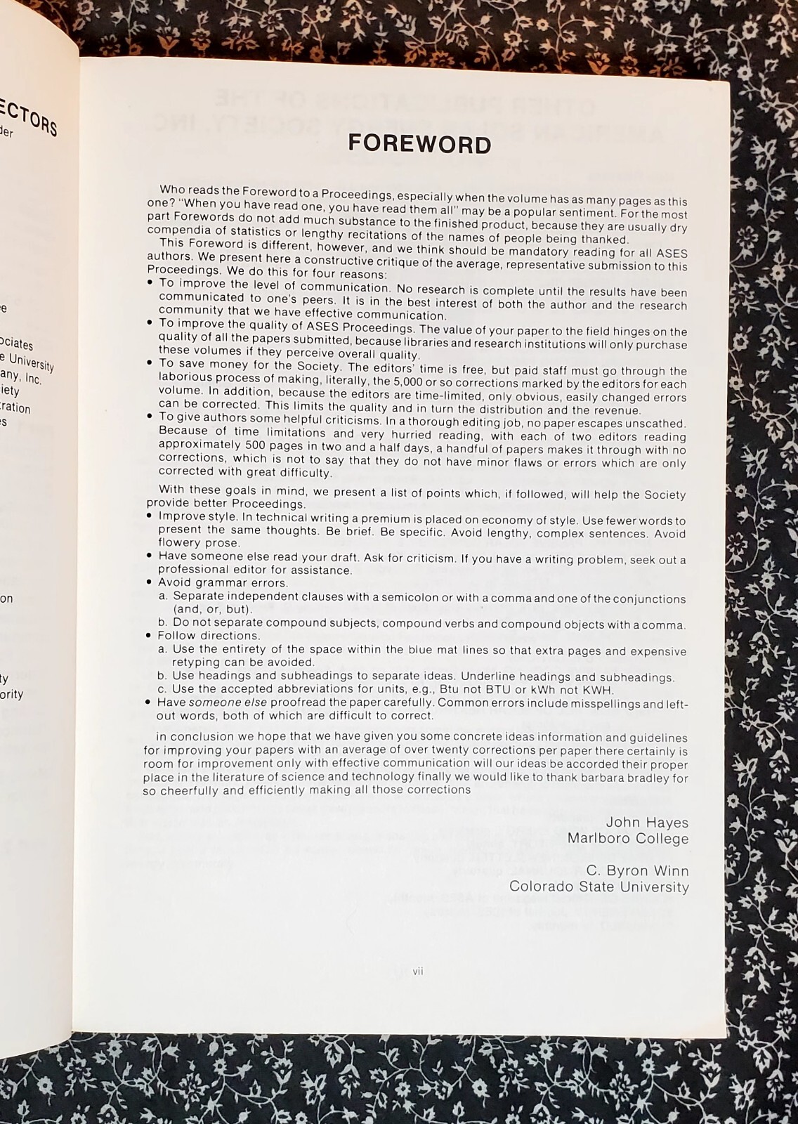 7th National Passive Solar Conference, John Hayes, Preprint Edition Vol. 7, 1982
