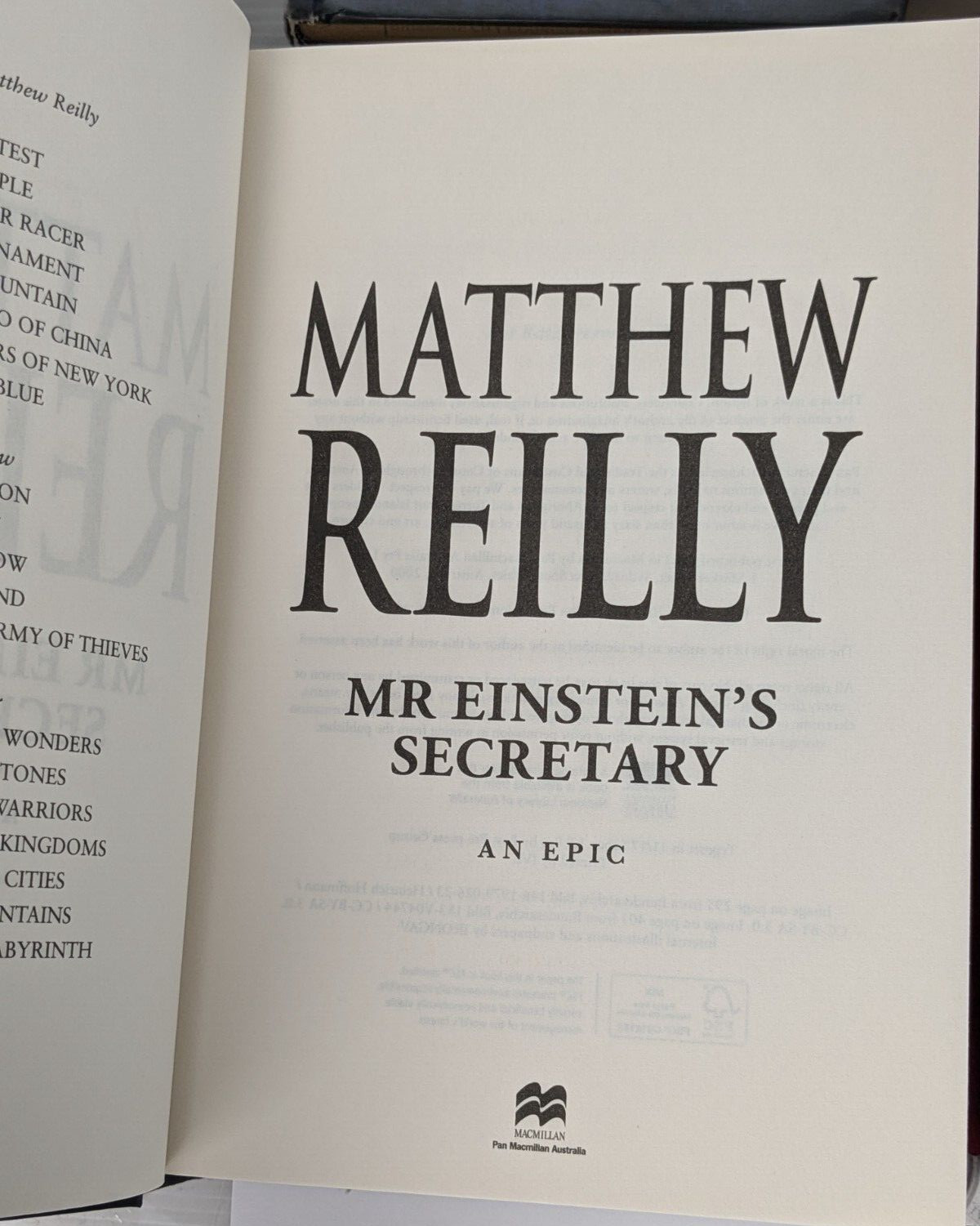 Matthew Reilly x 8 Hover Car Racer Scarecrow Cobalt Blue Great Zoo of China