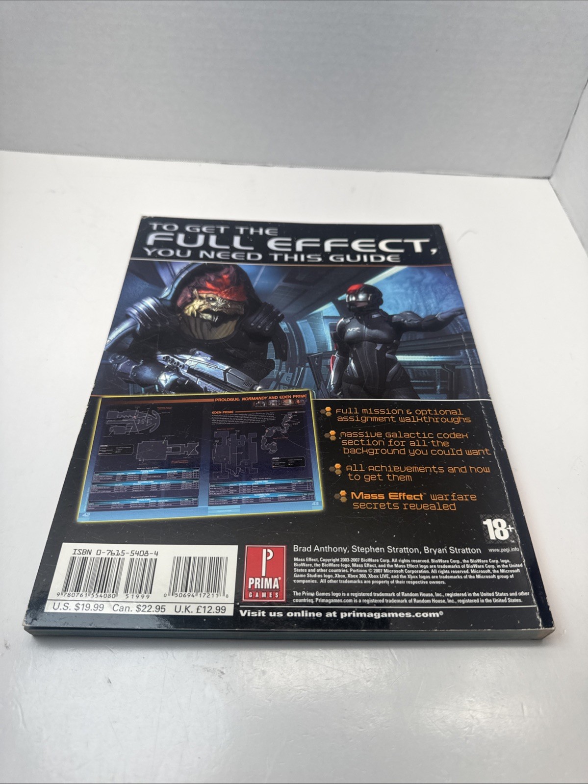 Mass Effect Prima Strategy Guide Good Condition