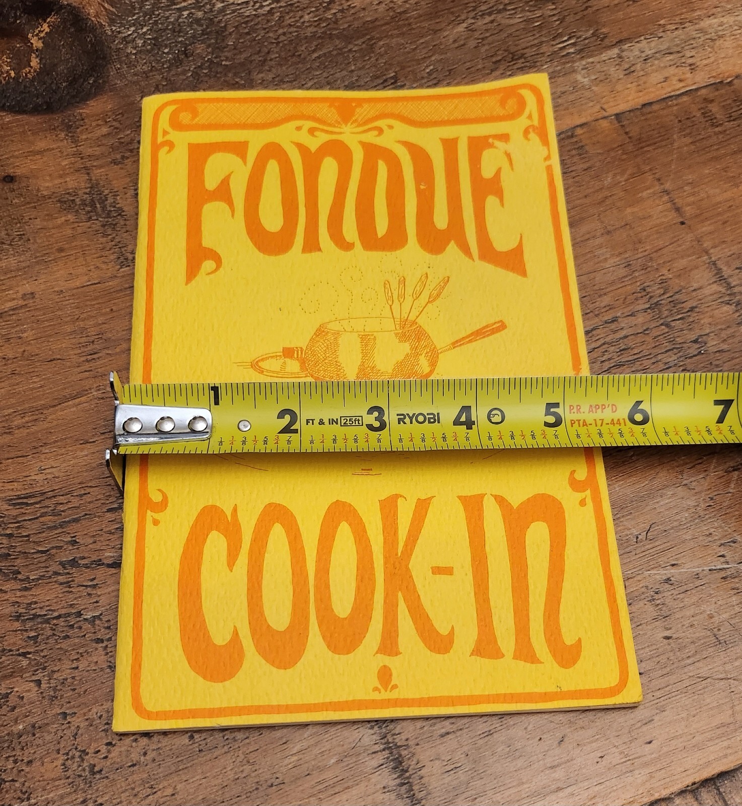 Fondue Cook-In 1968 Potpourri Press Rebecca Crutchfield Booklet Pamphlet 16 Page