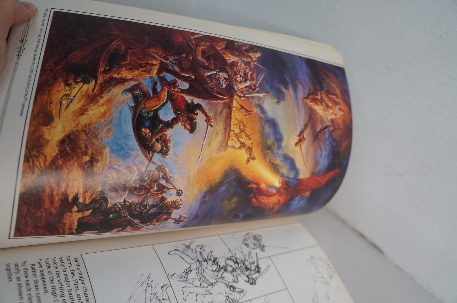 The Art of Dragonlance Saga Paperback 1987 TSR 1st Printing A D&D Weis & Hickman