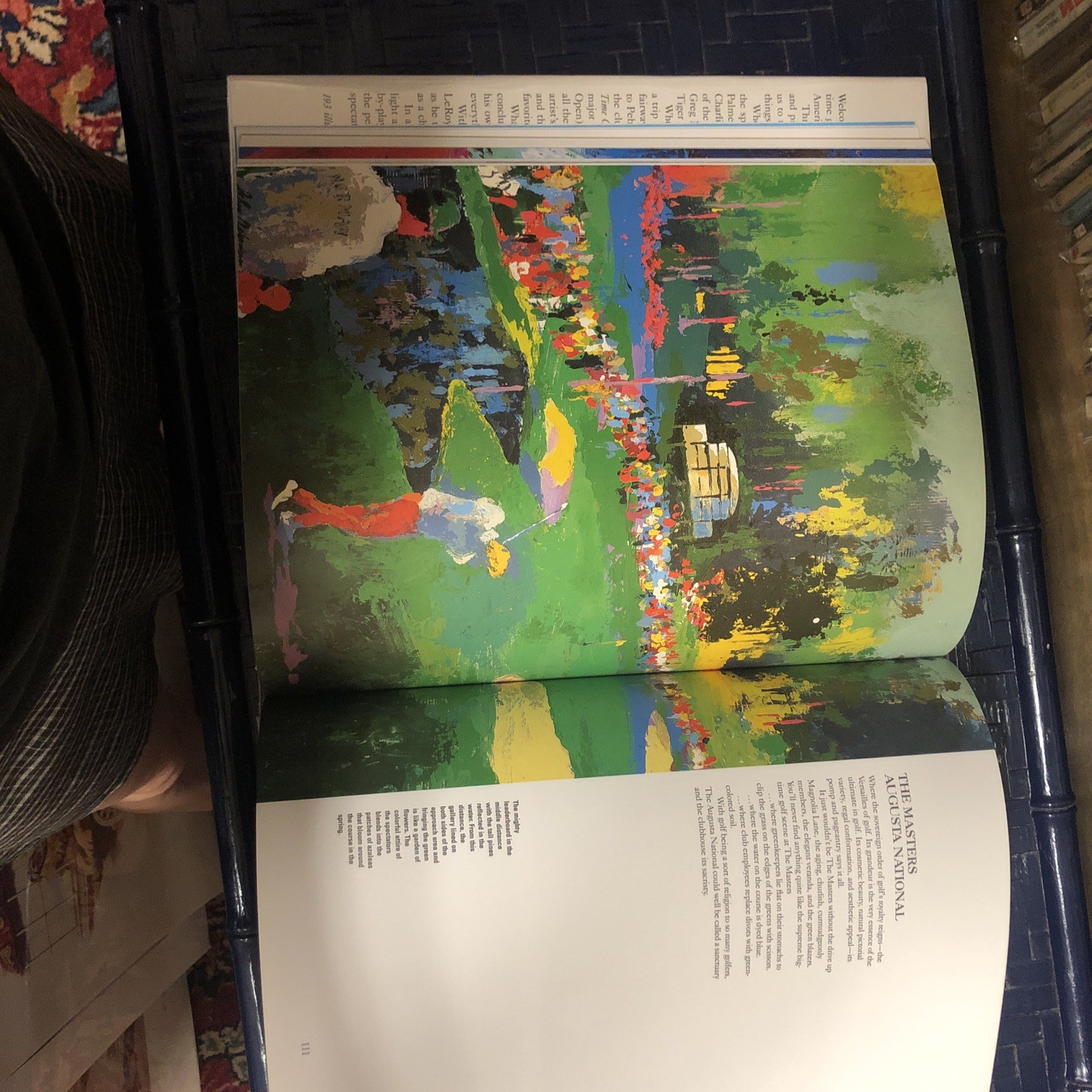 Leroy Neiman BIG-TIME GOLF Hardcover 1996 VG 4th Printing In Perfect Shape