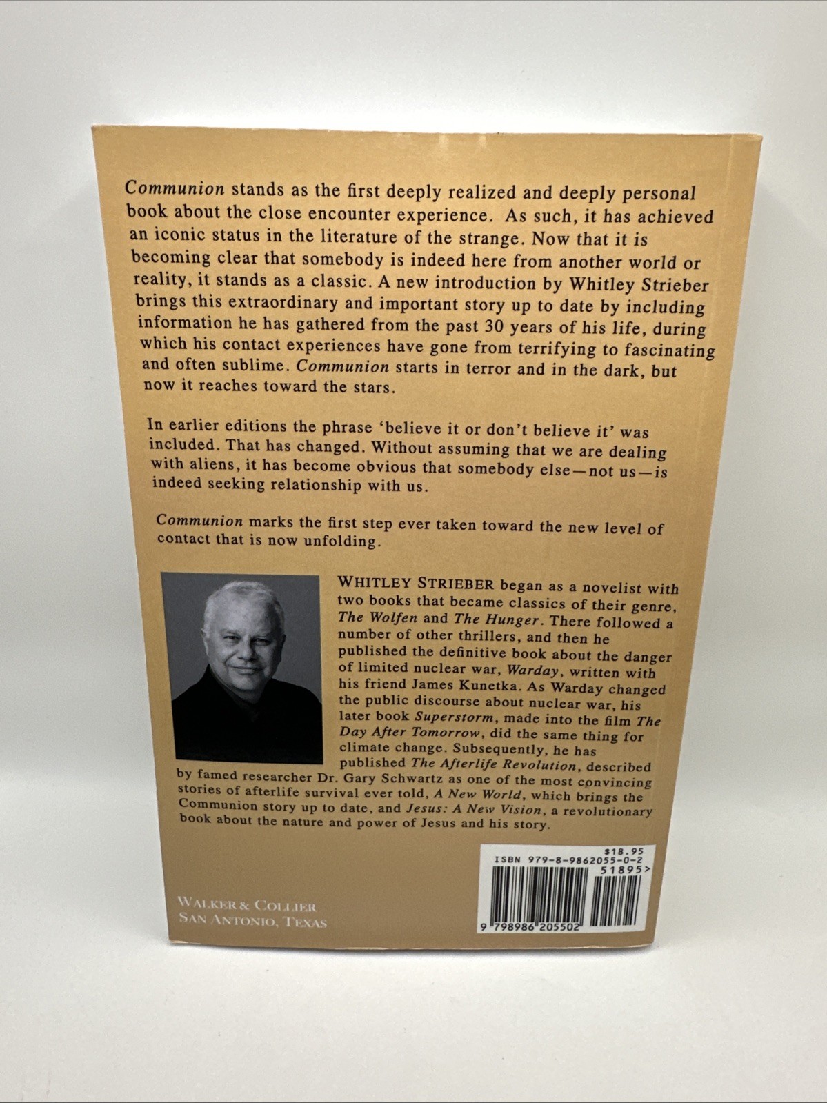 Communion : A True Story by Whitley Strieber (Paperback, UNMARKED!)