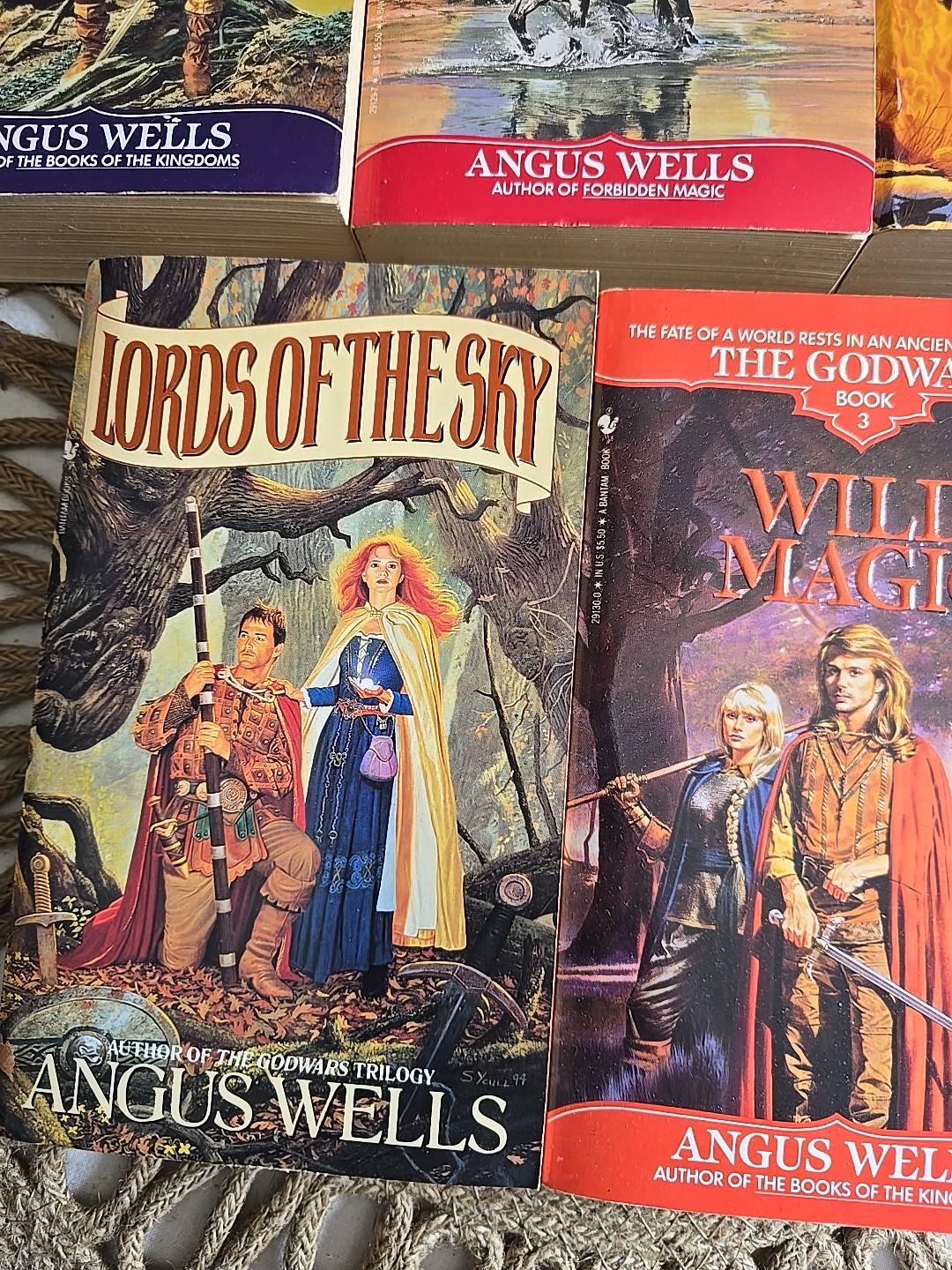 Lot of 5 The God Wars, Exile Children’s, Lords of the Sky Angus Wells PB Books