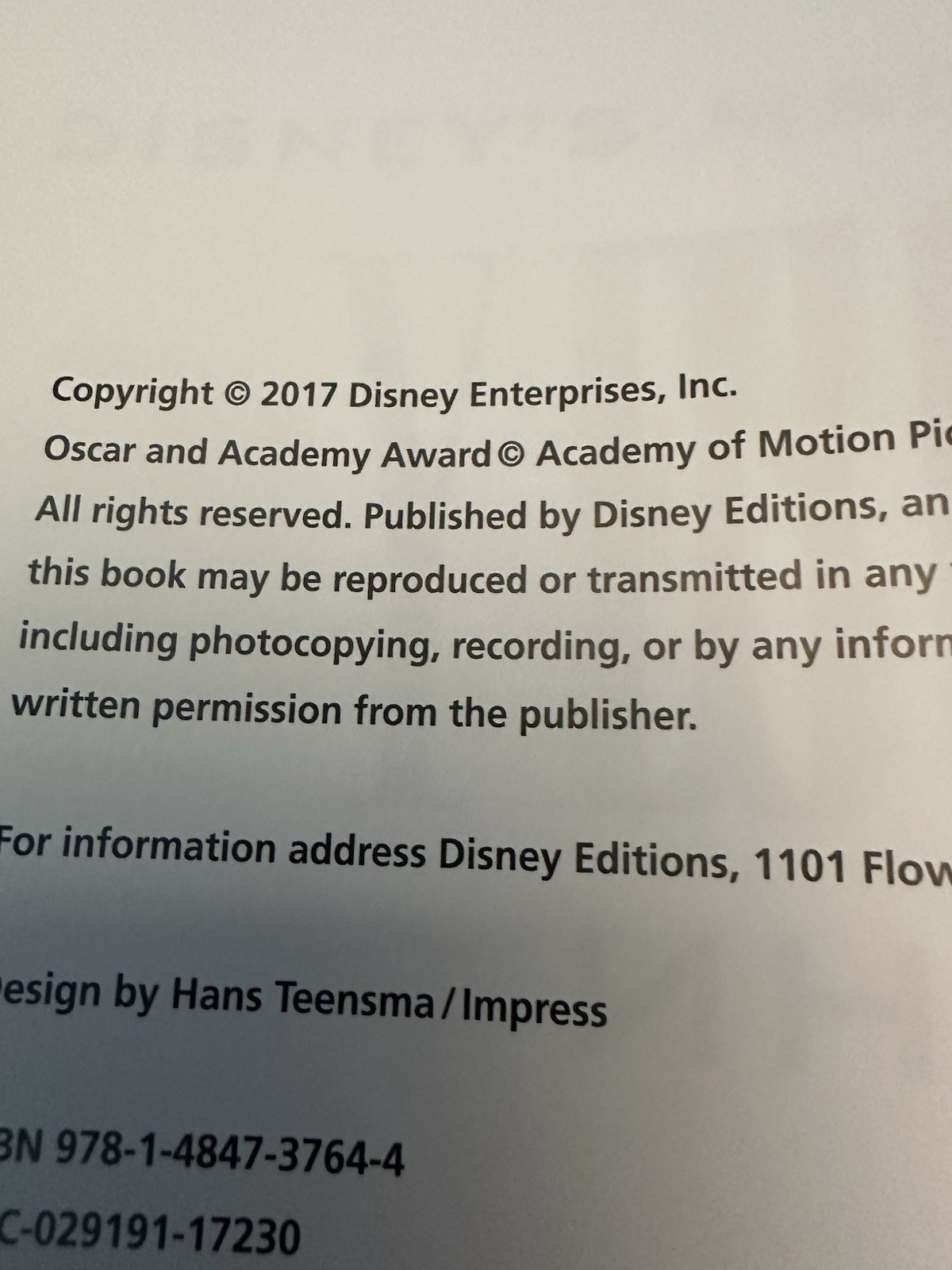 Yesterday’s Tomorrow : Disney’s Magical Mid-Century by Don Hahn – 2017 First Ed